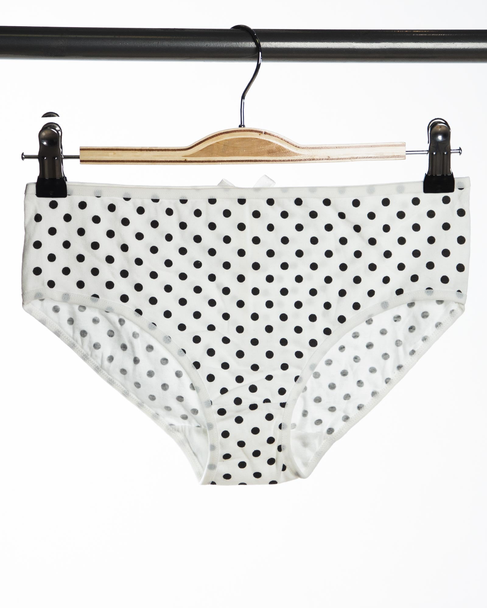 شورت طرح دار زنانه- سفید- روبه-رو