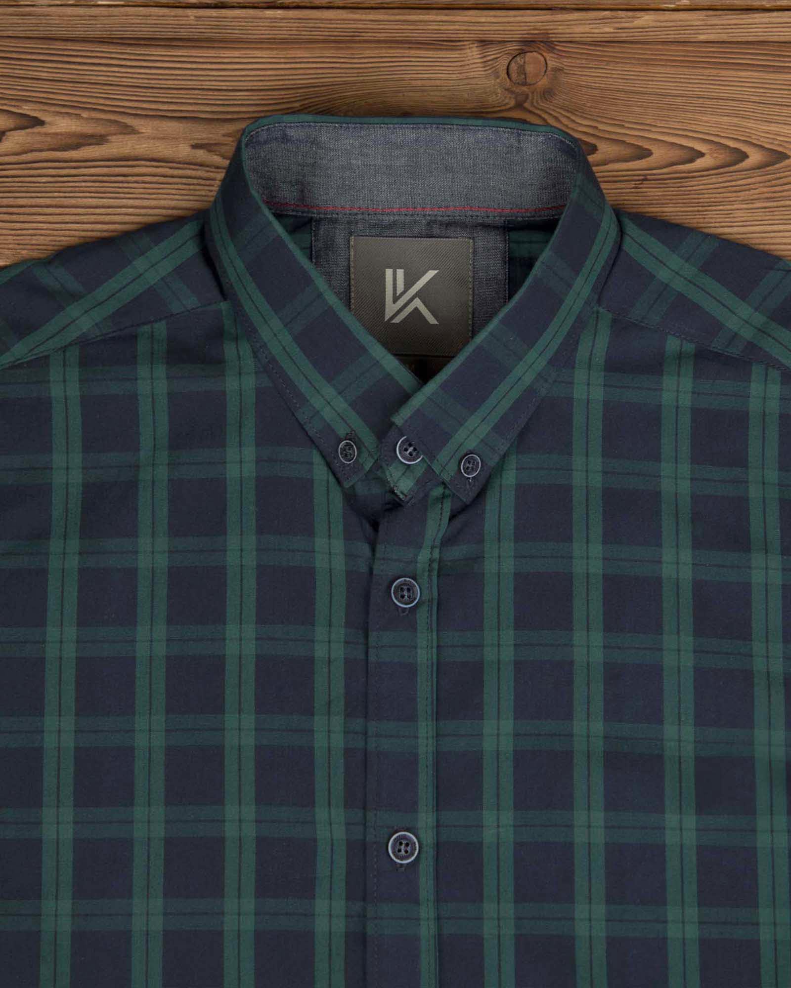 پیراهن آستین کوتاه سبزیقه- روبرو