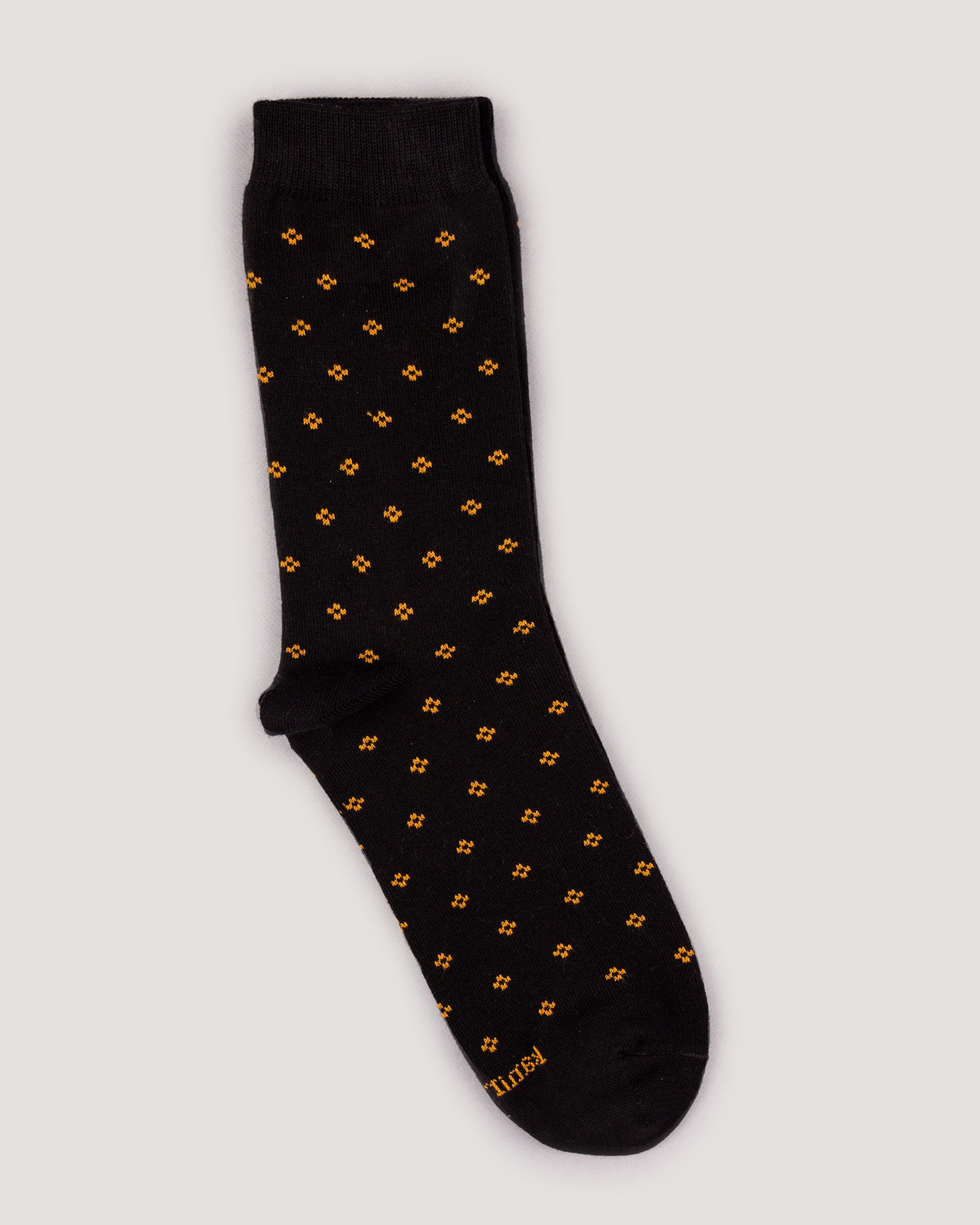 جوراب کشی طرح نقطه- زرد-جفت