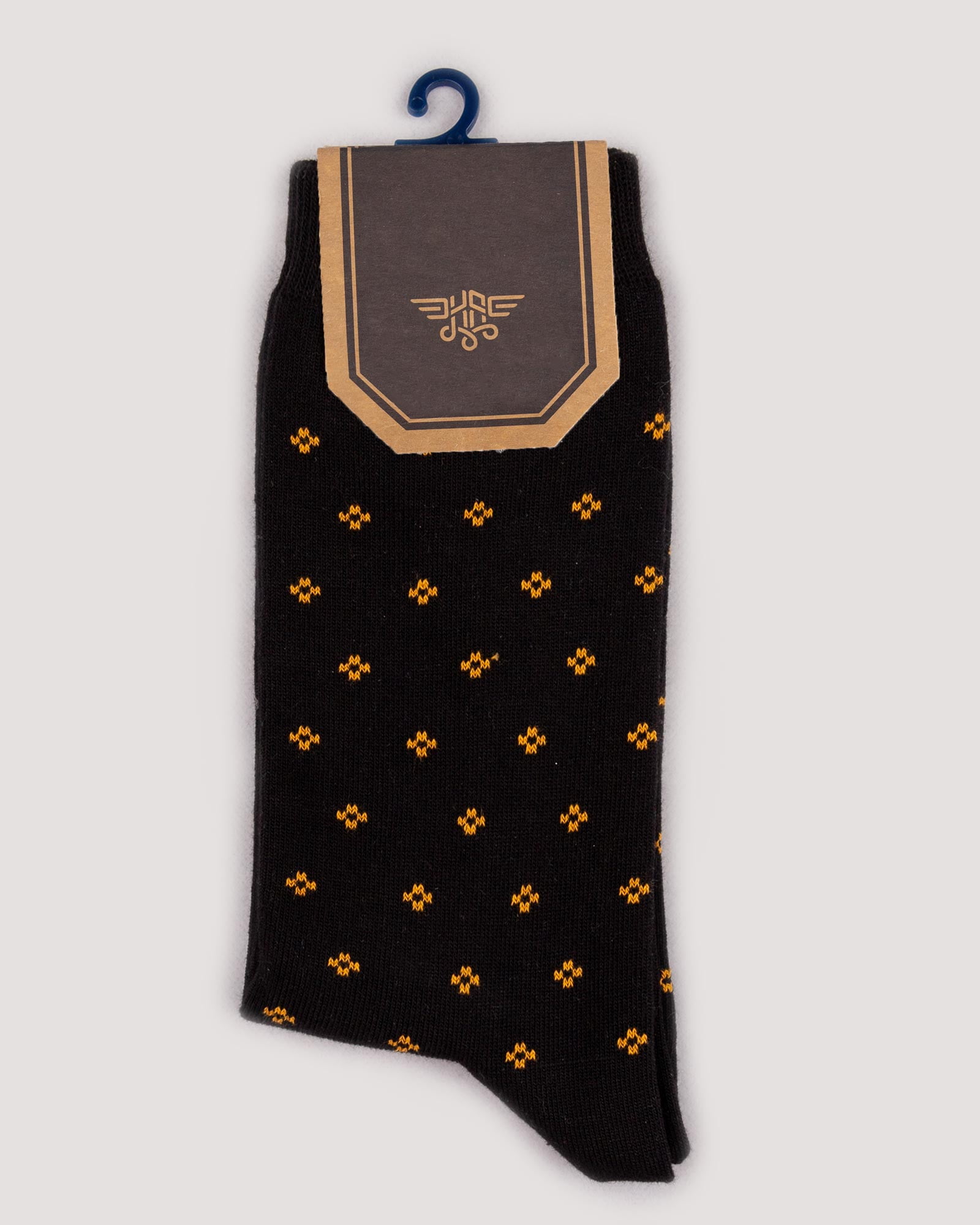 جوراب کشی طرح نقطه- زرد-روبرو