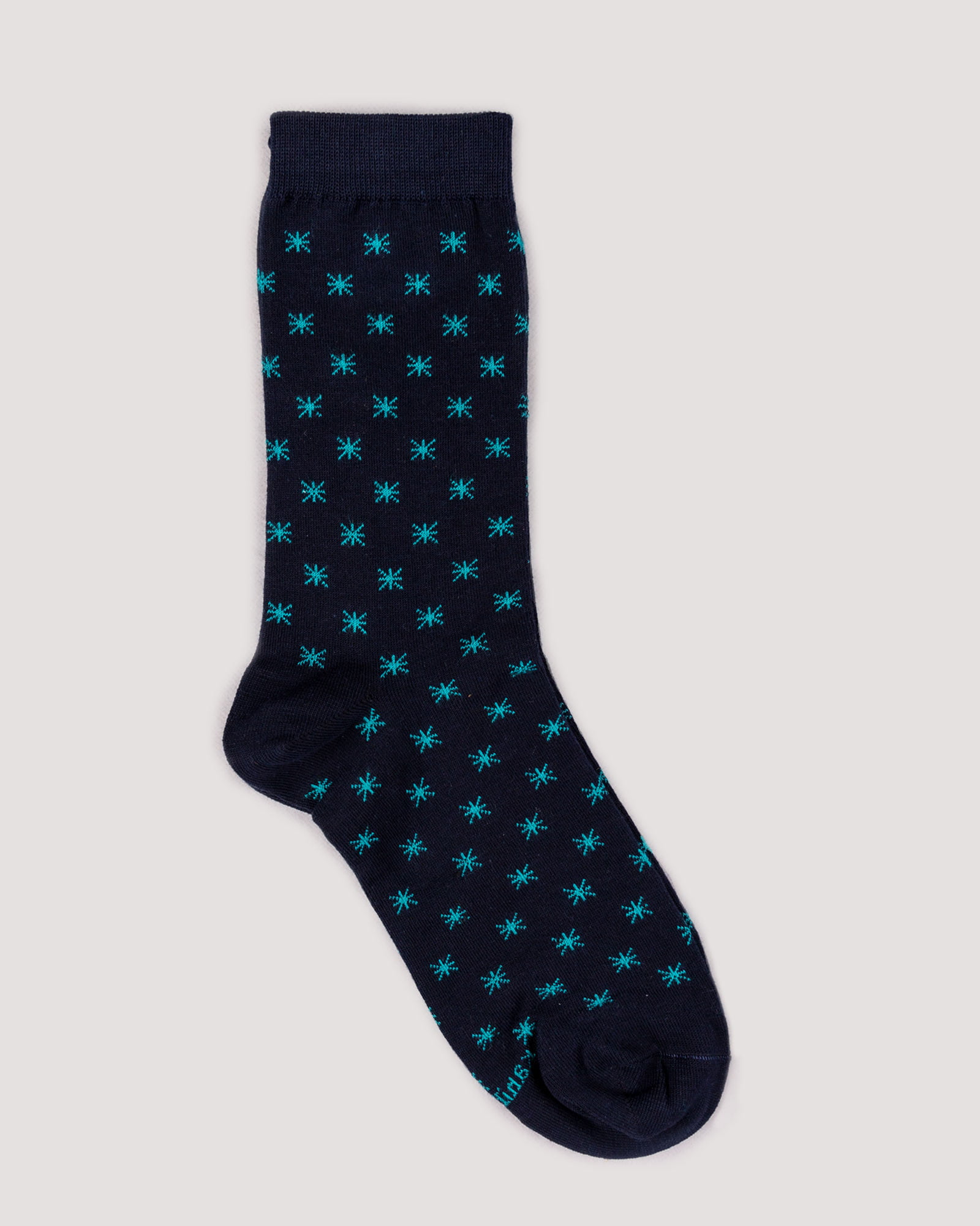 جوراب کشی طرح نقطه- سرمه ای- جفت