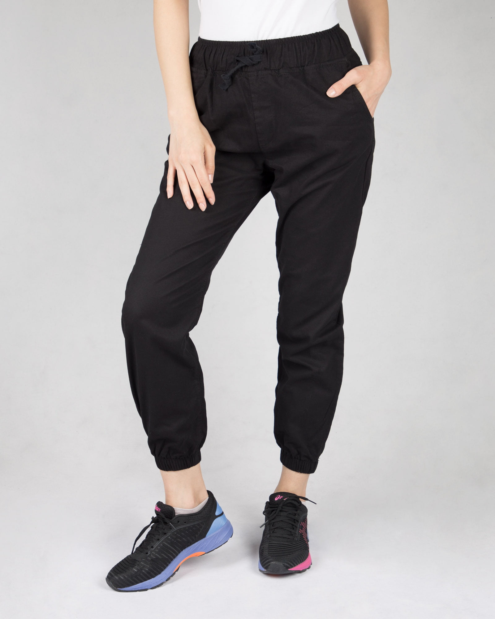 شلوار دمپا کش زنانه- مشکی- روبرو