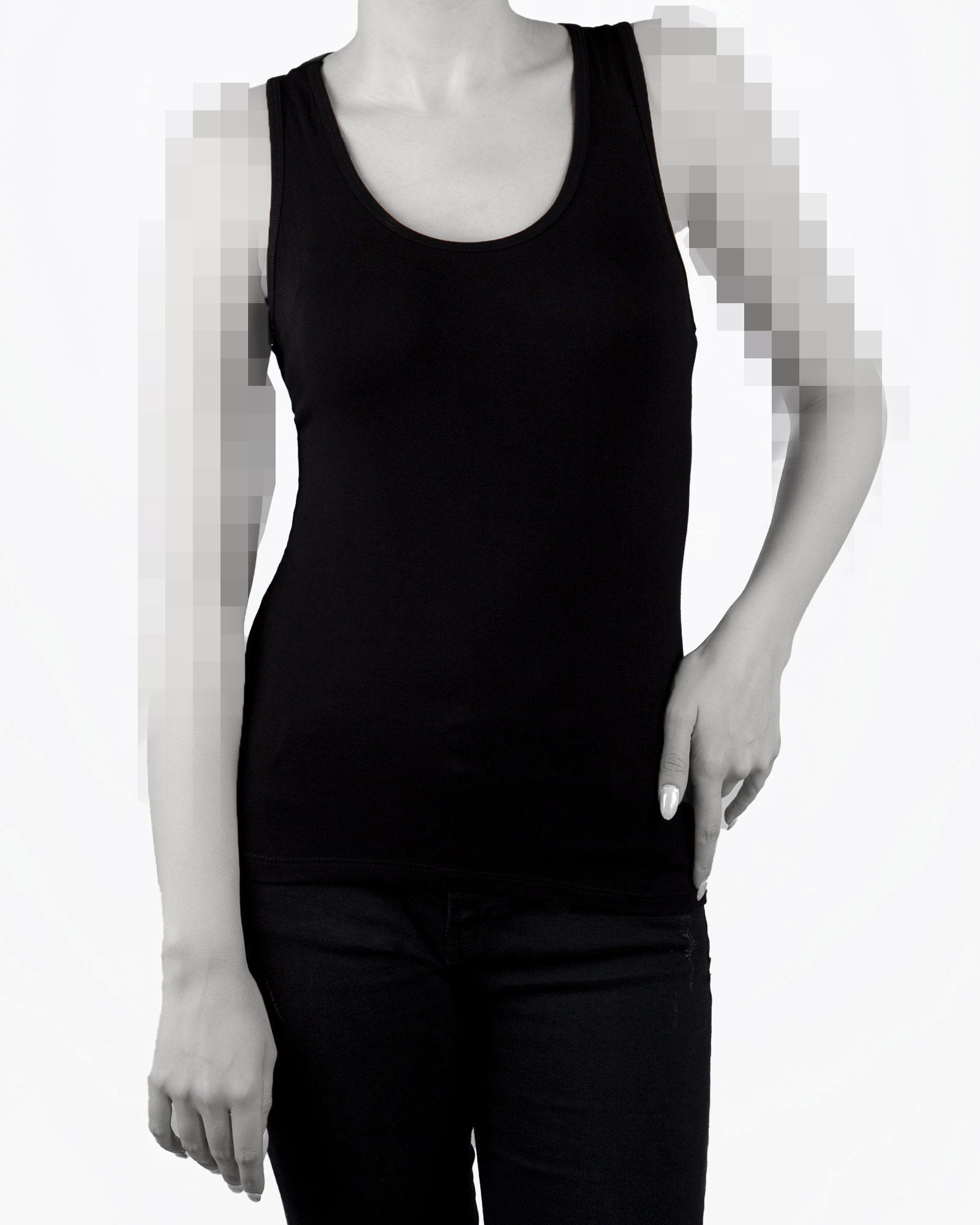 تاپ آستین حلقه ای اسپرت زنانه - مشکی