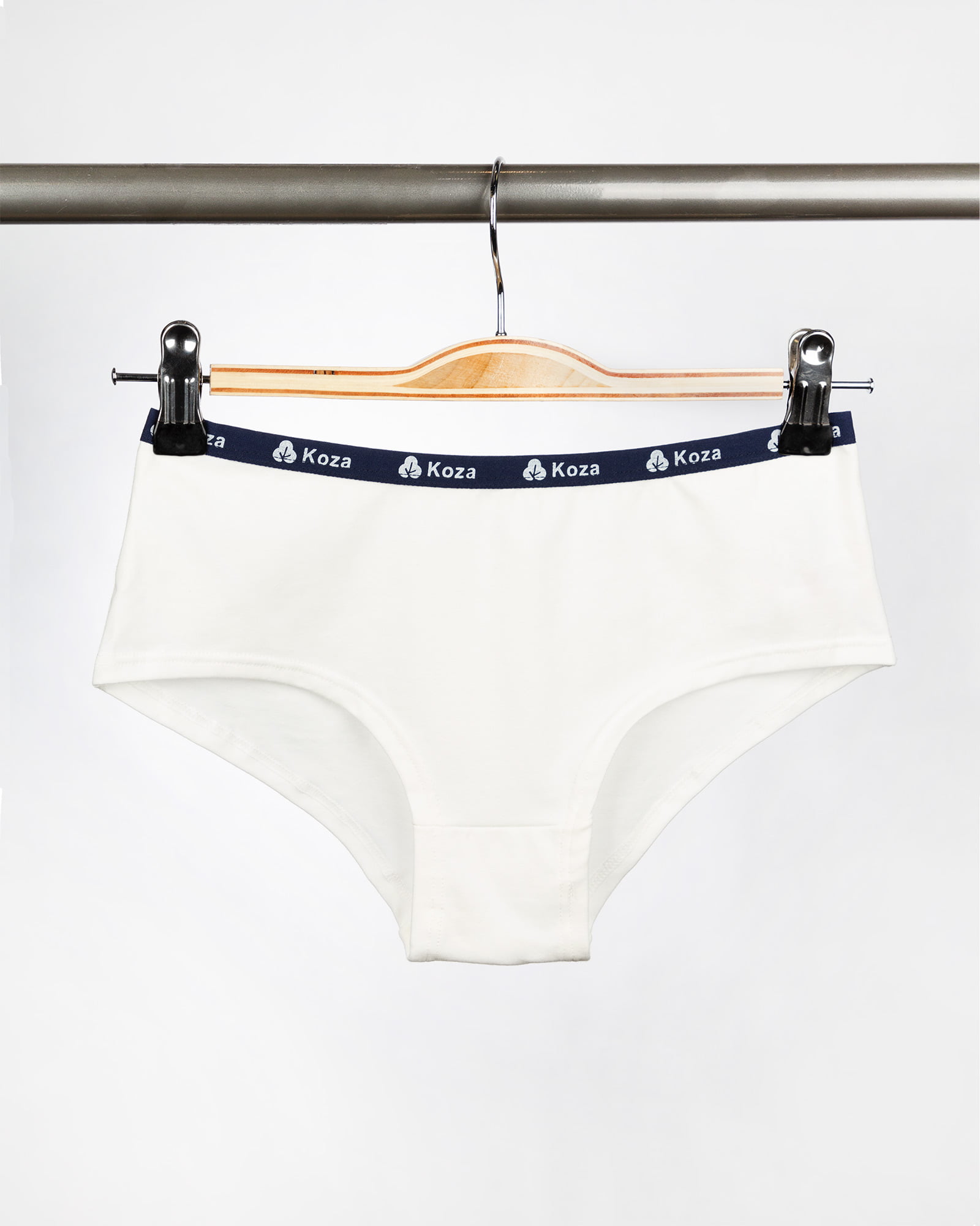 شورت زنانه مدل اسلیپ- سفید- روبرو