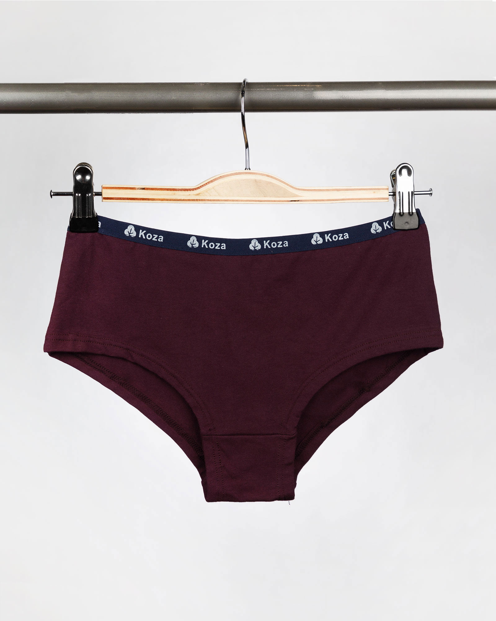 شورت زنانه مدل اسلیپ- عنابی- روبرو