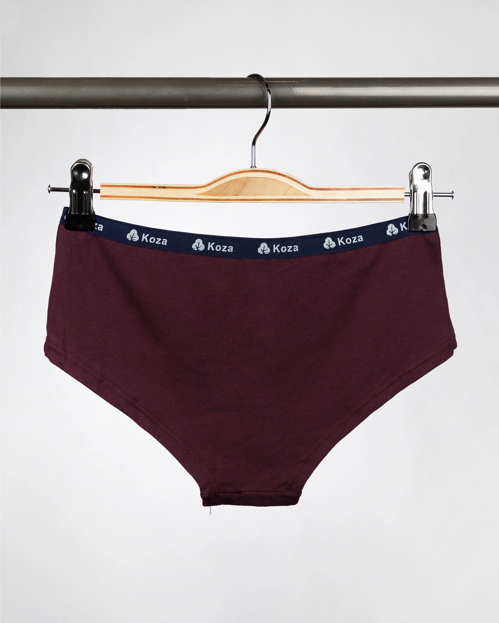 شورت زنانه مدل اسلیپ- عنابی- پشت