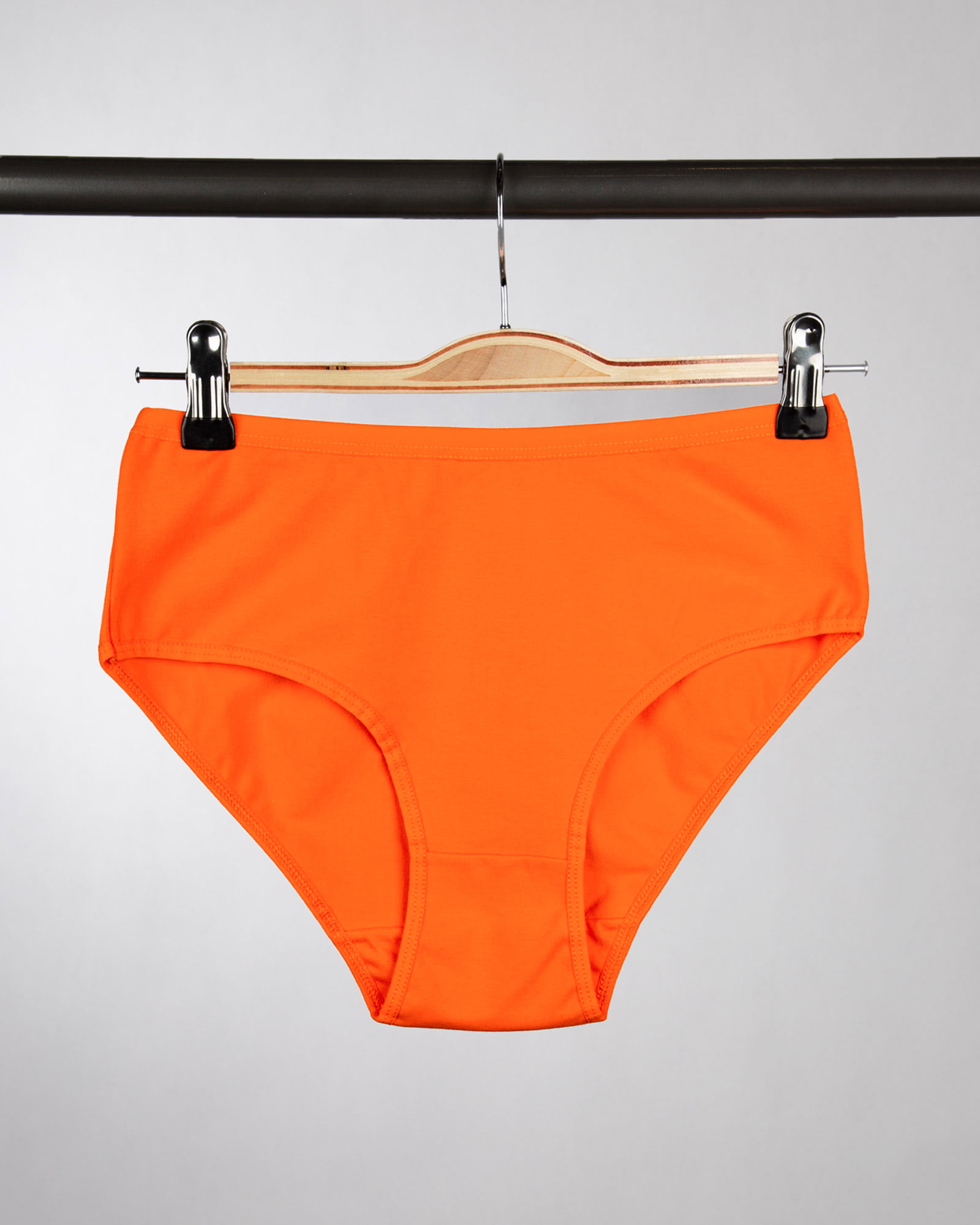 شورت زنانه مدل فرانسوی- نارنجی- روبرو