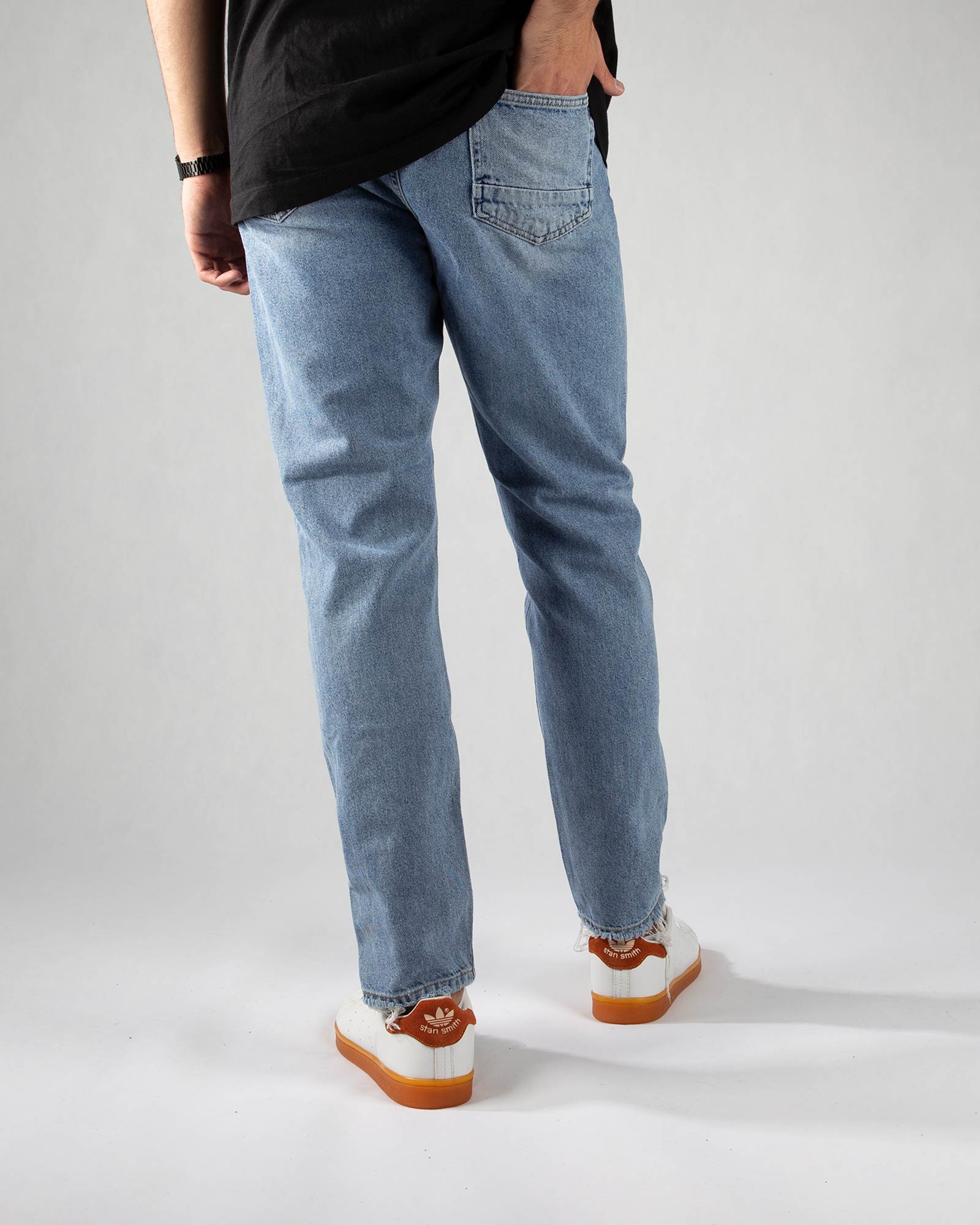 شلوار مردانه جین- آبی روشن- پشت