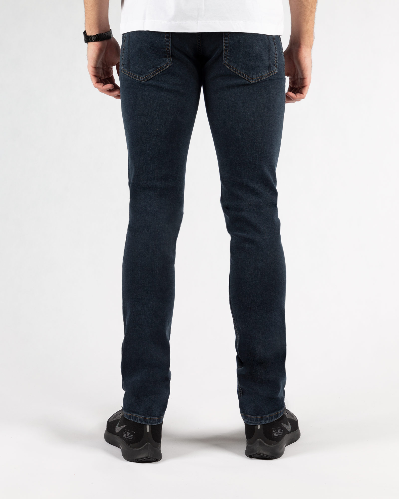 شلوار مردانه جین- آبی نفتی- پشت