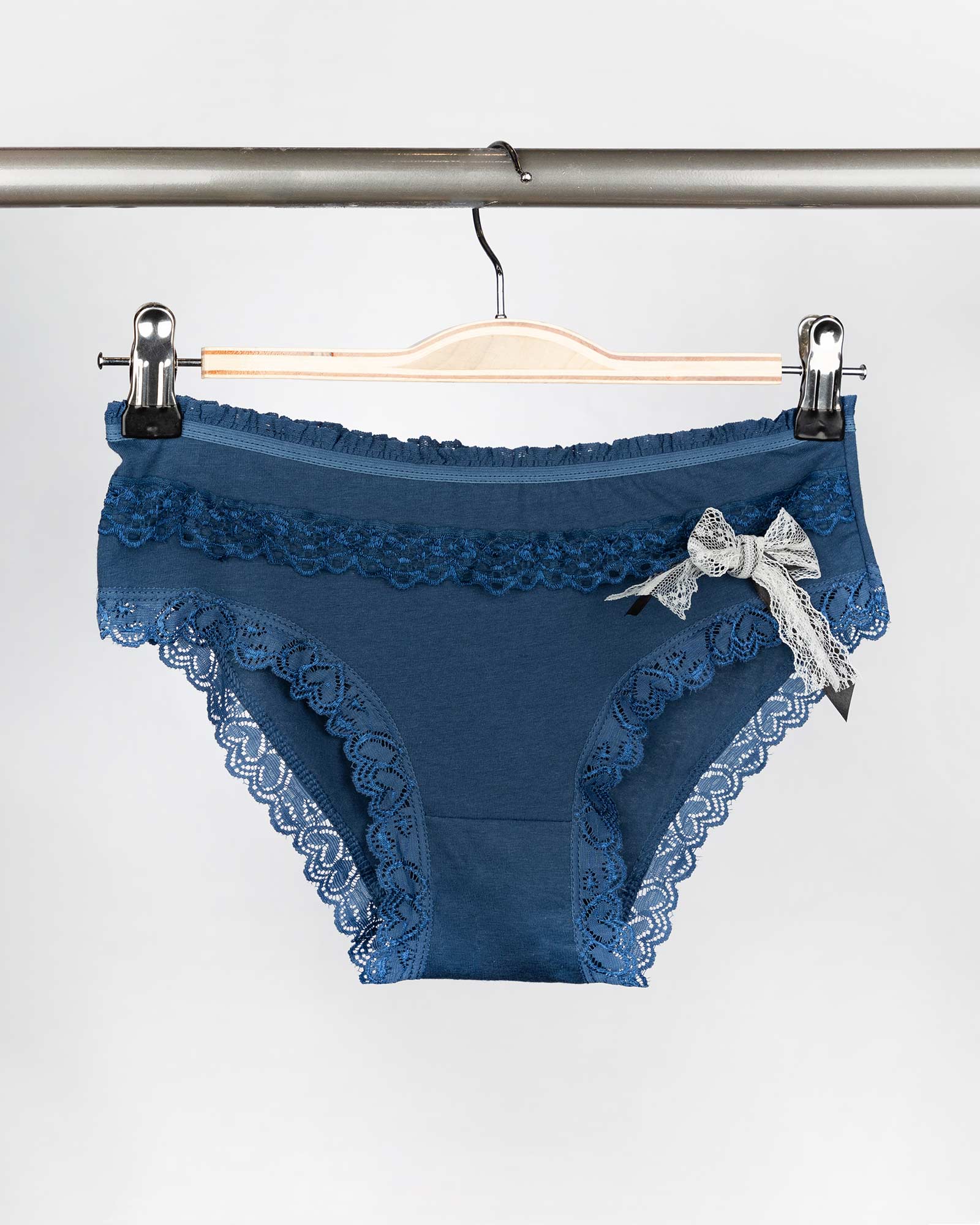 شورت نخی- آبی نفتی- روبرو