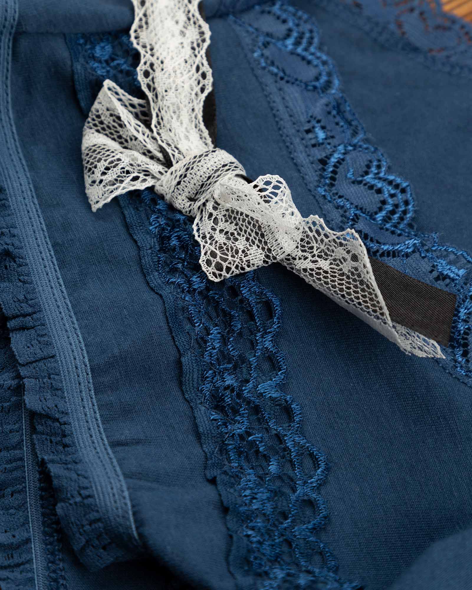 شورت نخی- آبی نفتی- طرح