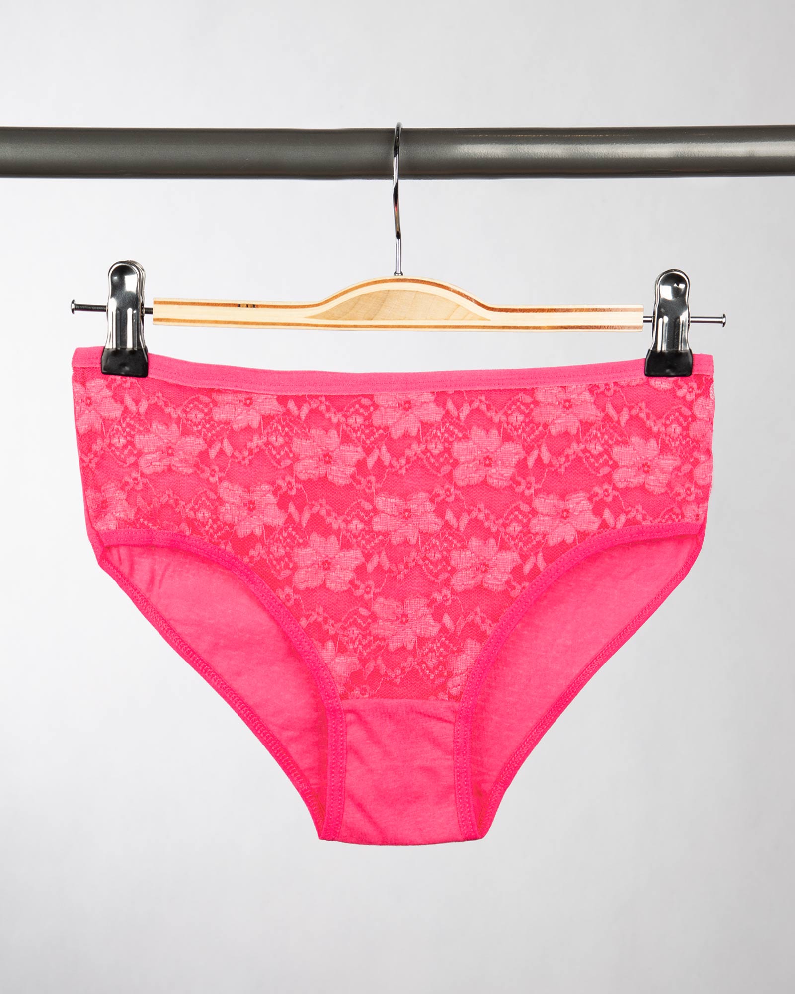 شورت نخی زنانه- ارغوانی روشن- روبرو