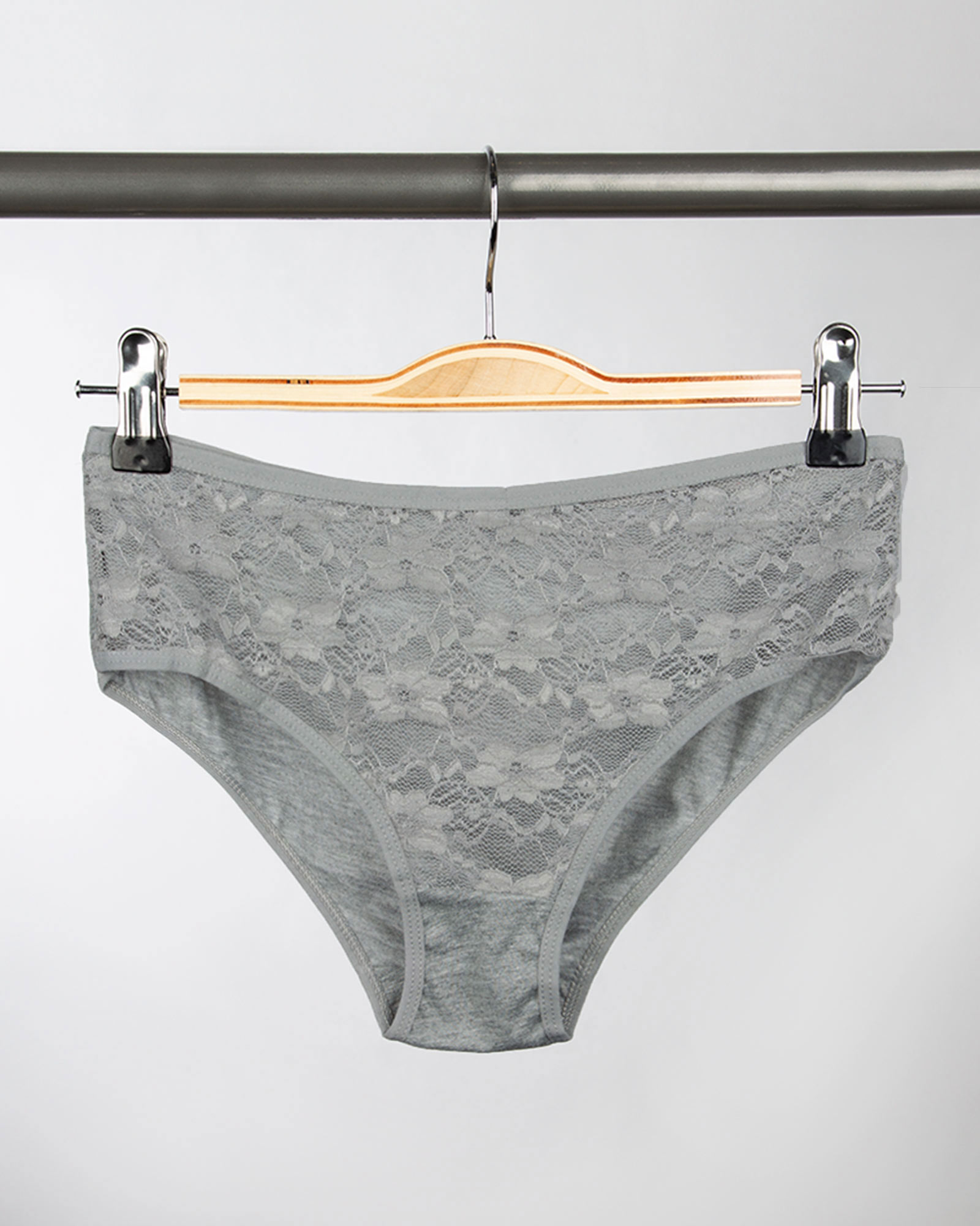 شورت نخی زنانه- ملانژ- روبرو