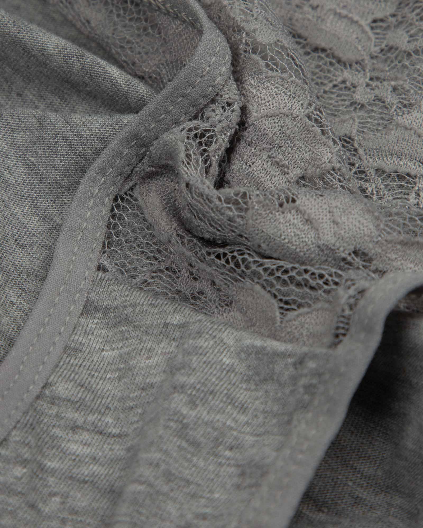 شورت نخی زنانه- ملانژ- پشت