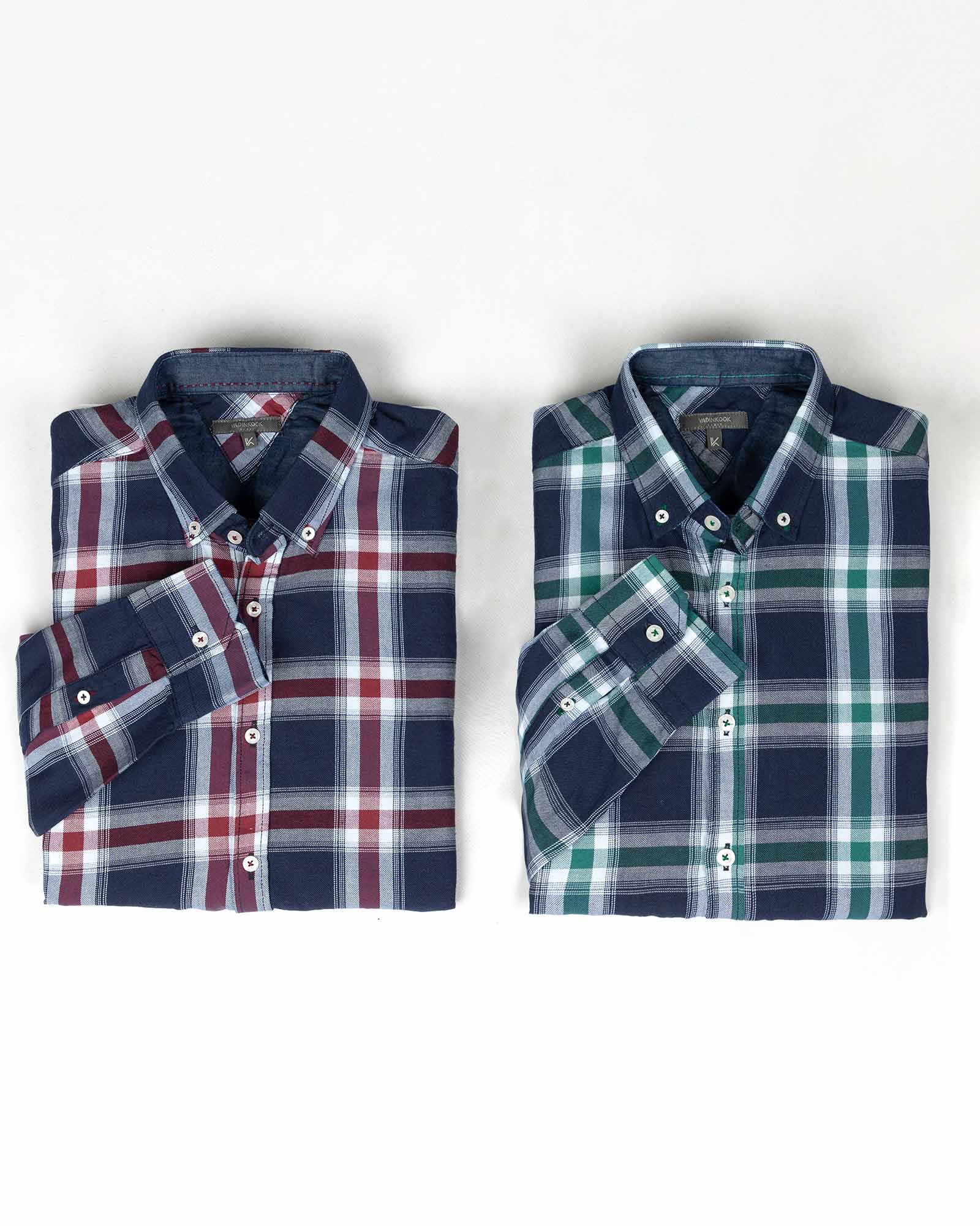 پیراهن مردانه چهارخانه- محیطی