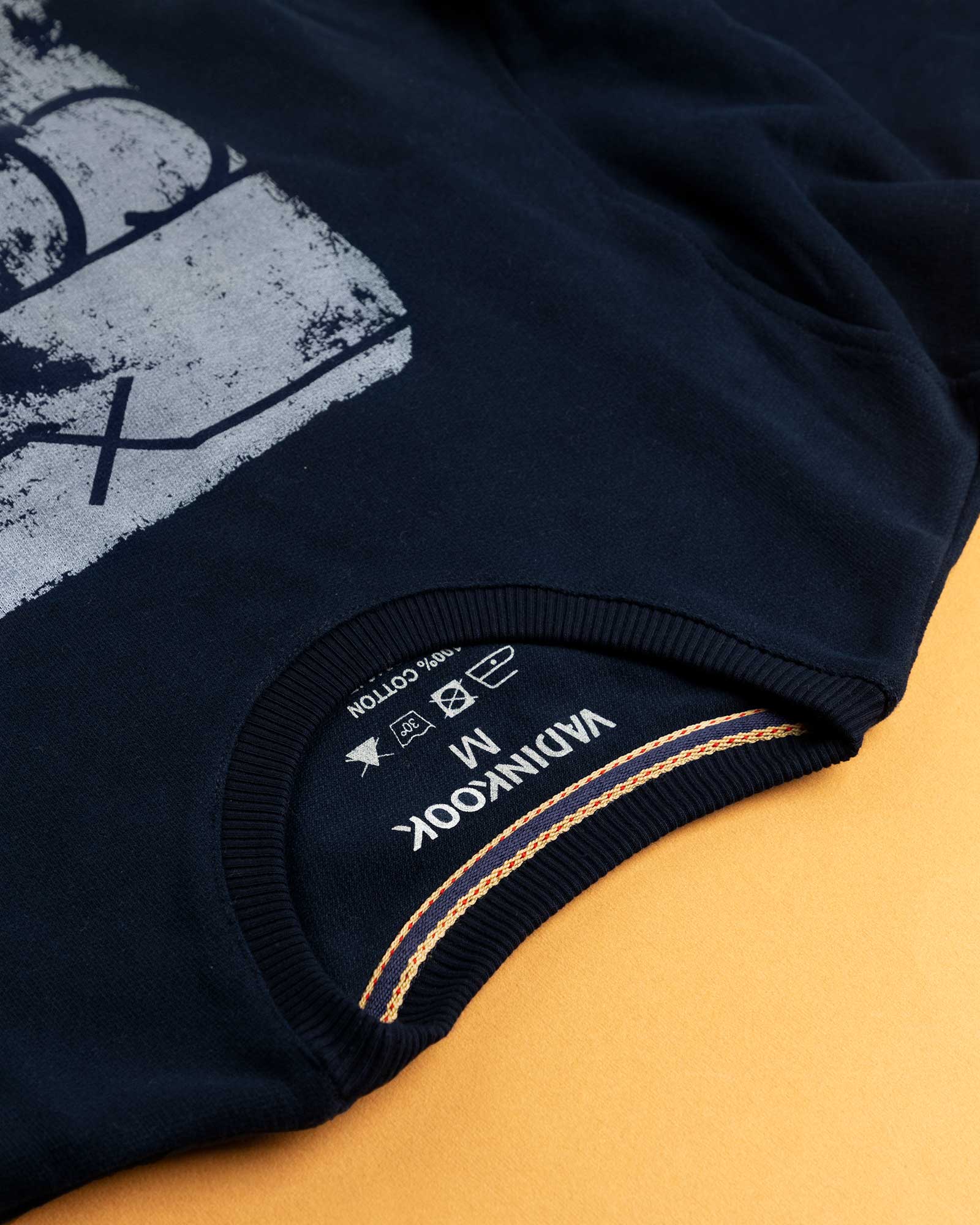 بلوز دورس مردانه RVK298- سرمه ای- یقه