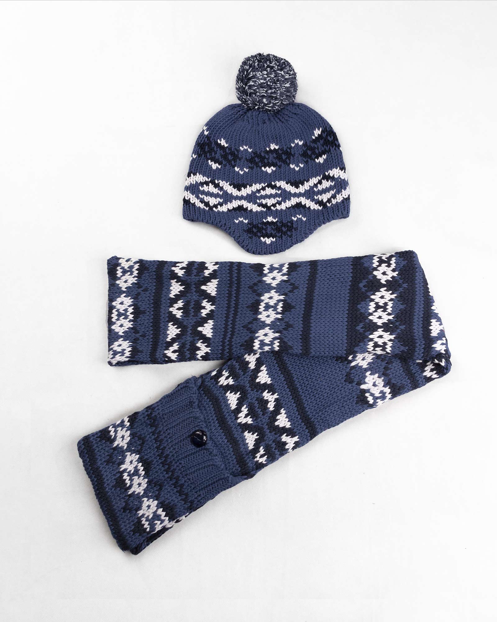 ست شال و کلاه 20006- بادمجانی (1)