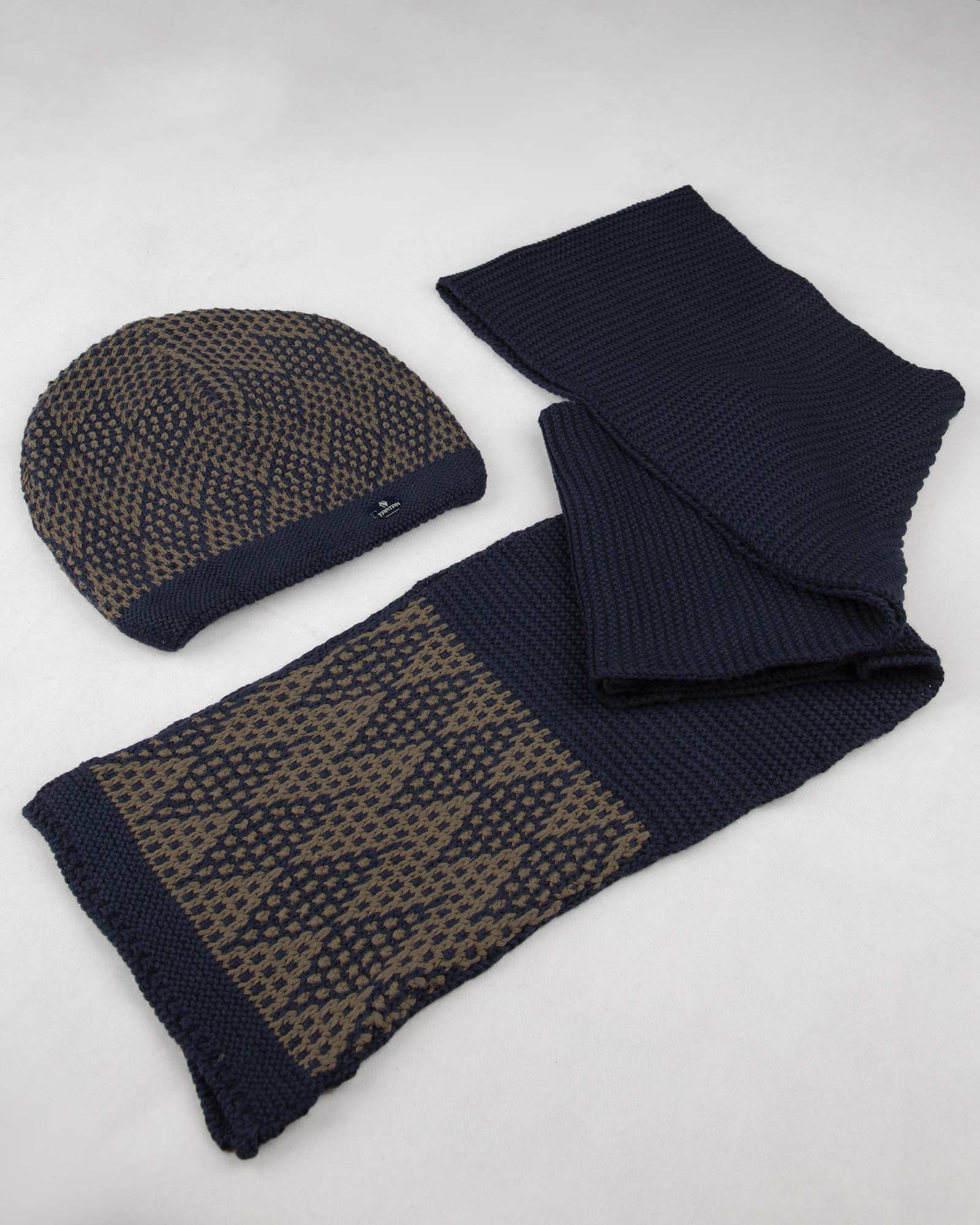 ست شال و کلاه - سرمه ای تیره- ست