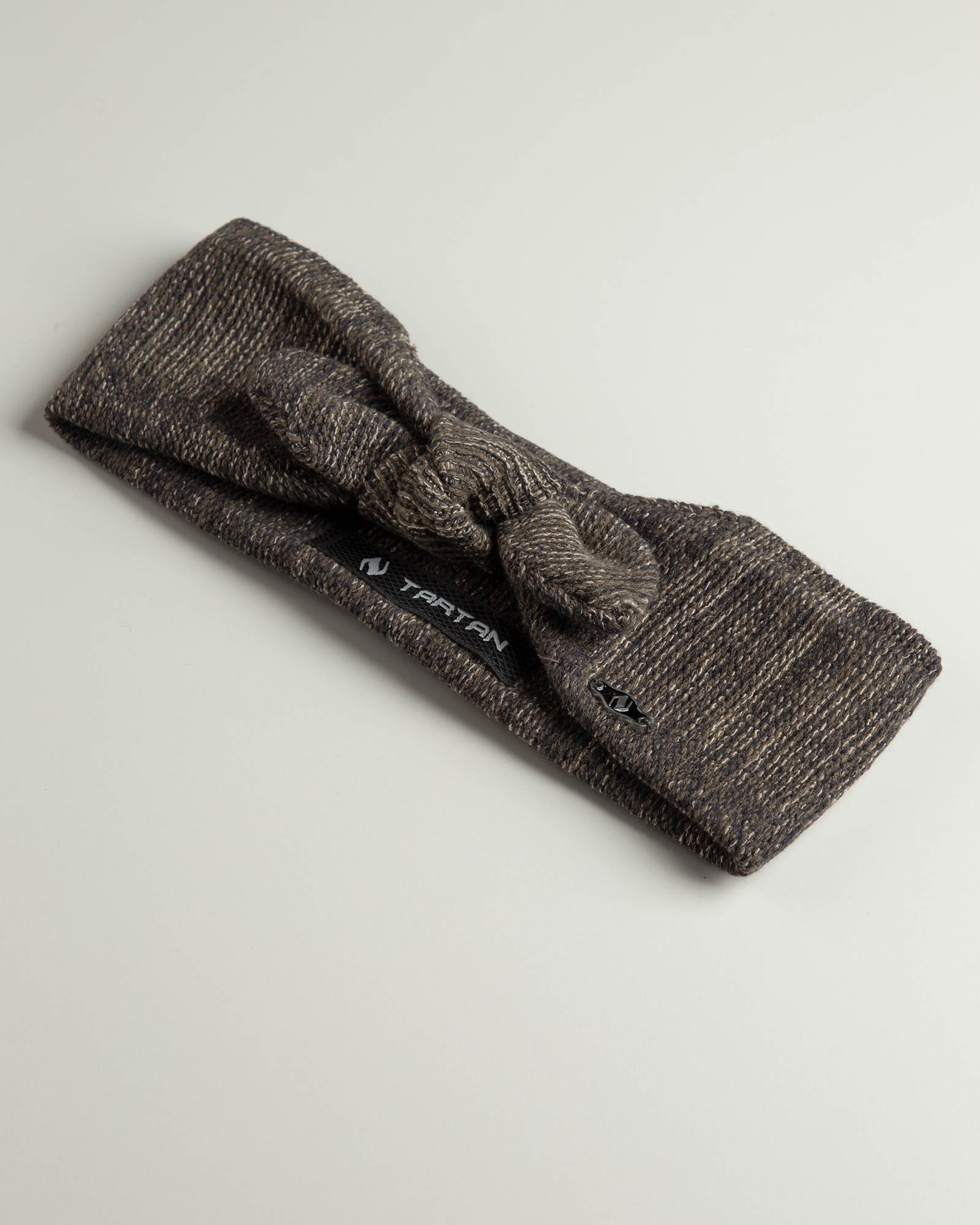 هدبند بافت - زیتونی سیر- پاپیون