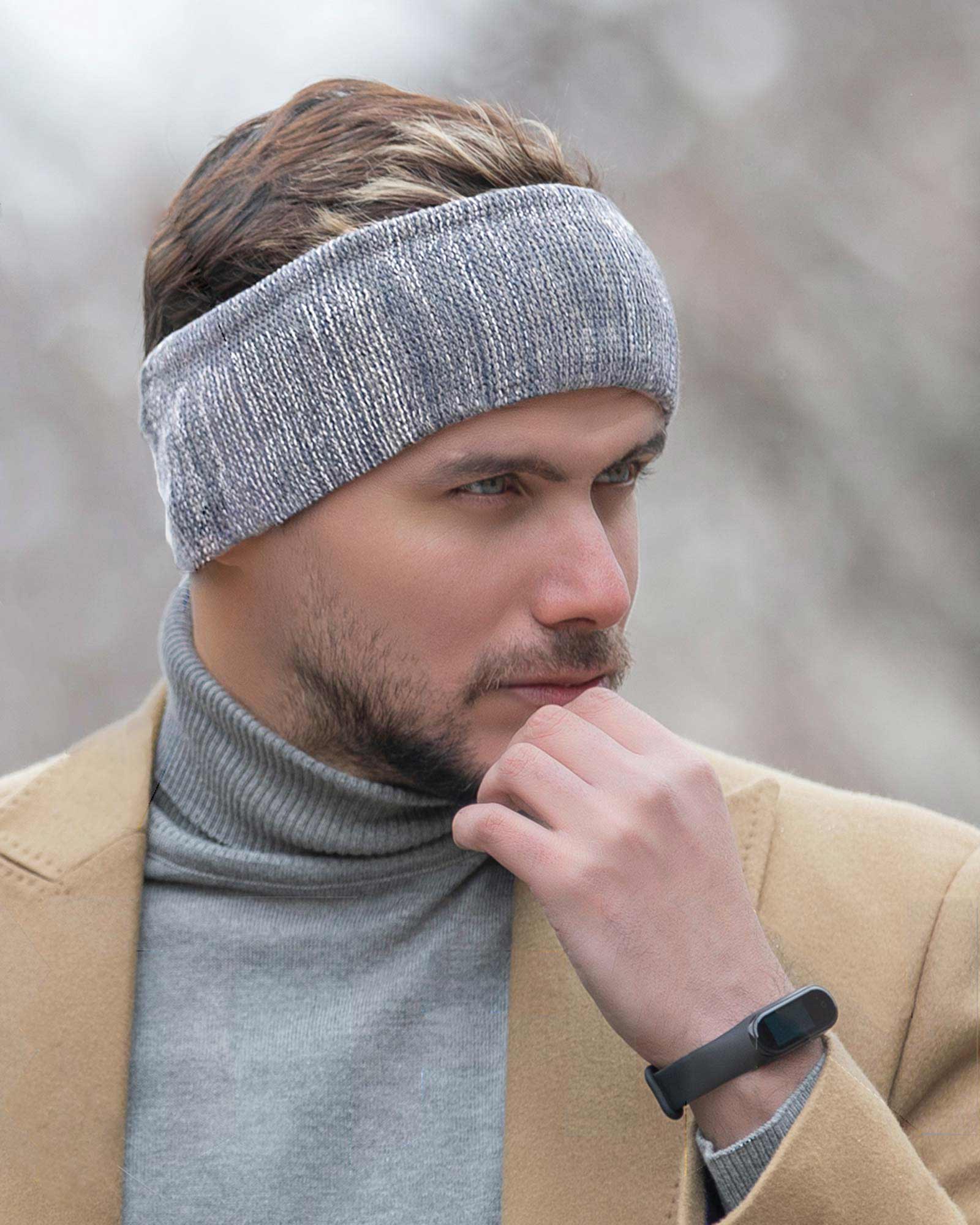 هدبند بافت - سفید- روبرو