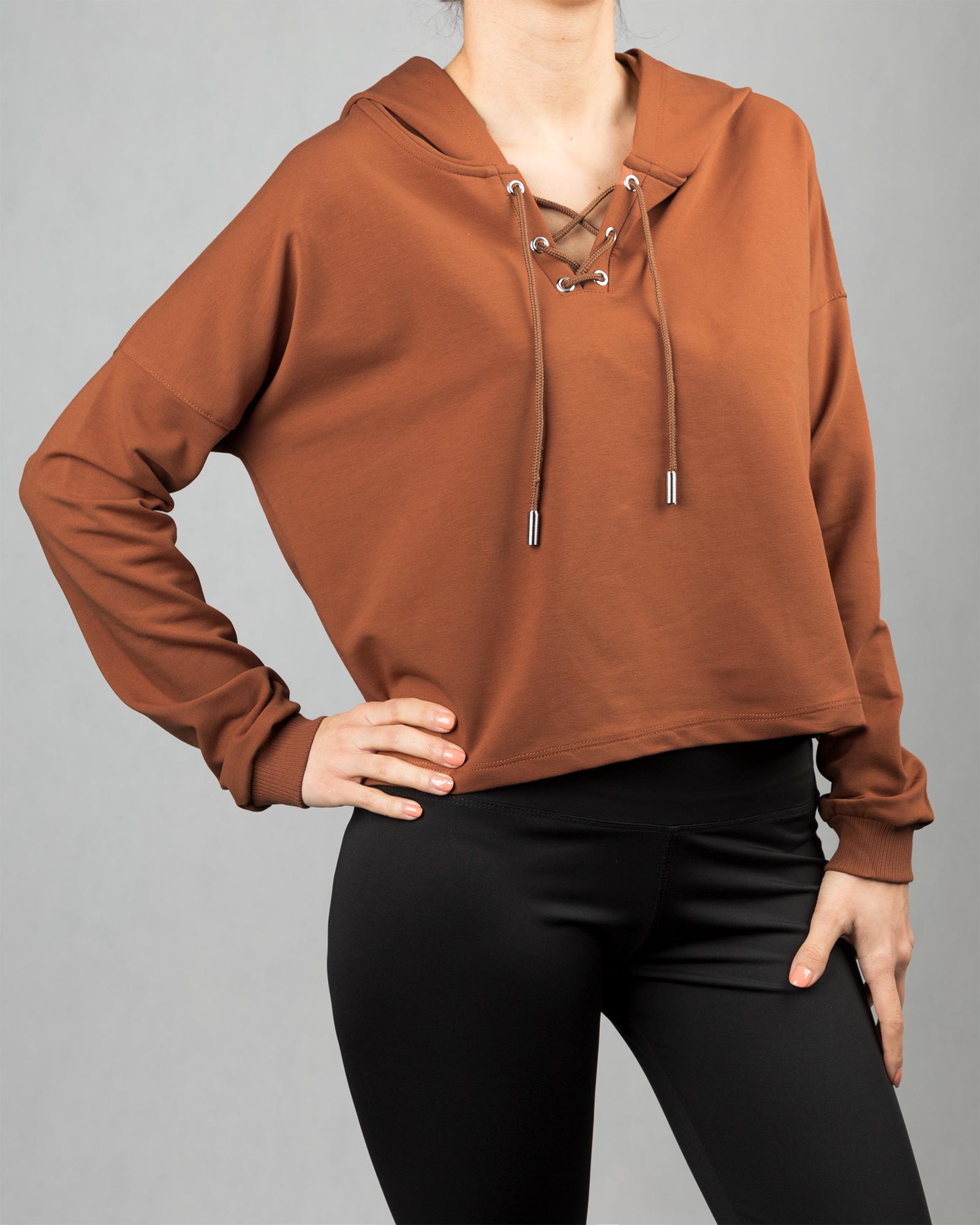 هودی زنانه 1198- قهوه ای (4)