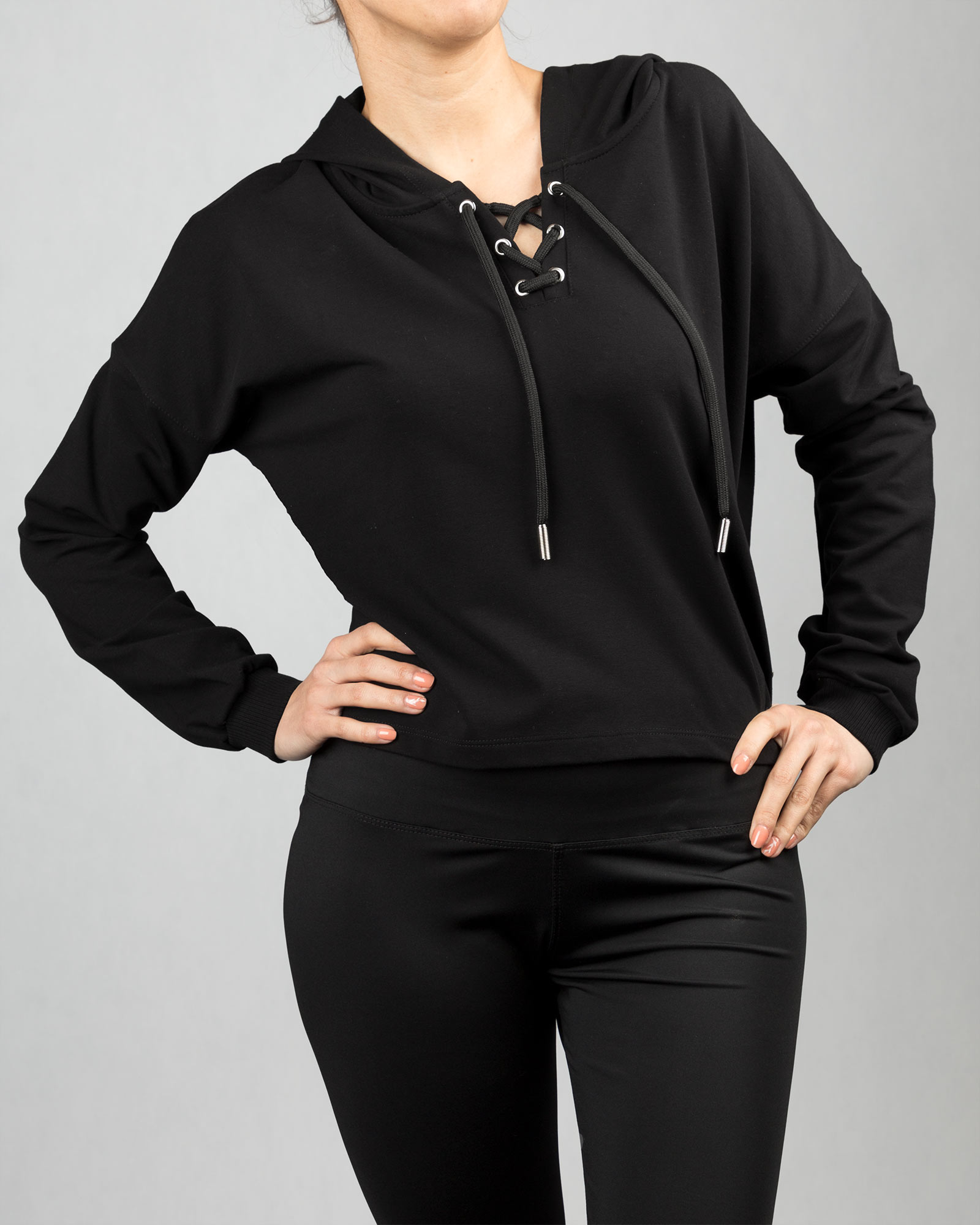 هودی زنانه 1198- مشکی (4)