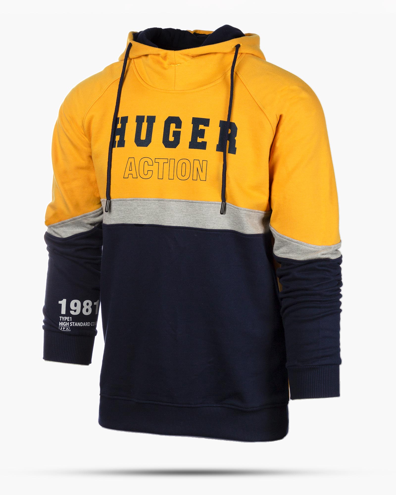 هودی مردانه 9012- خردلی