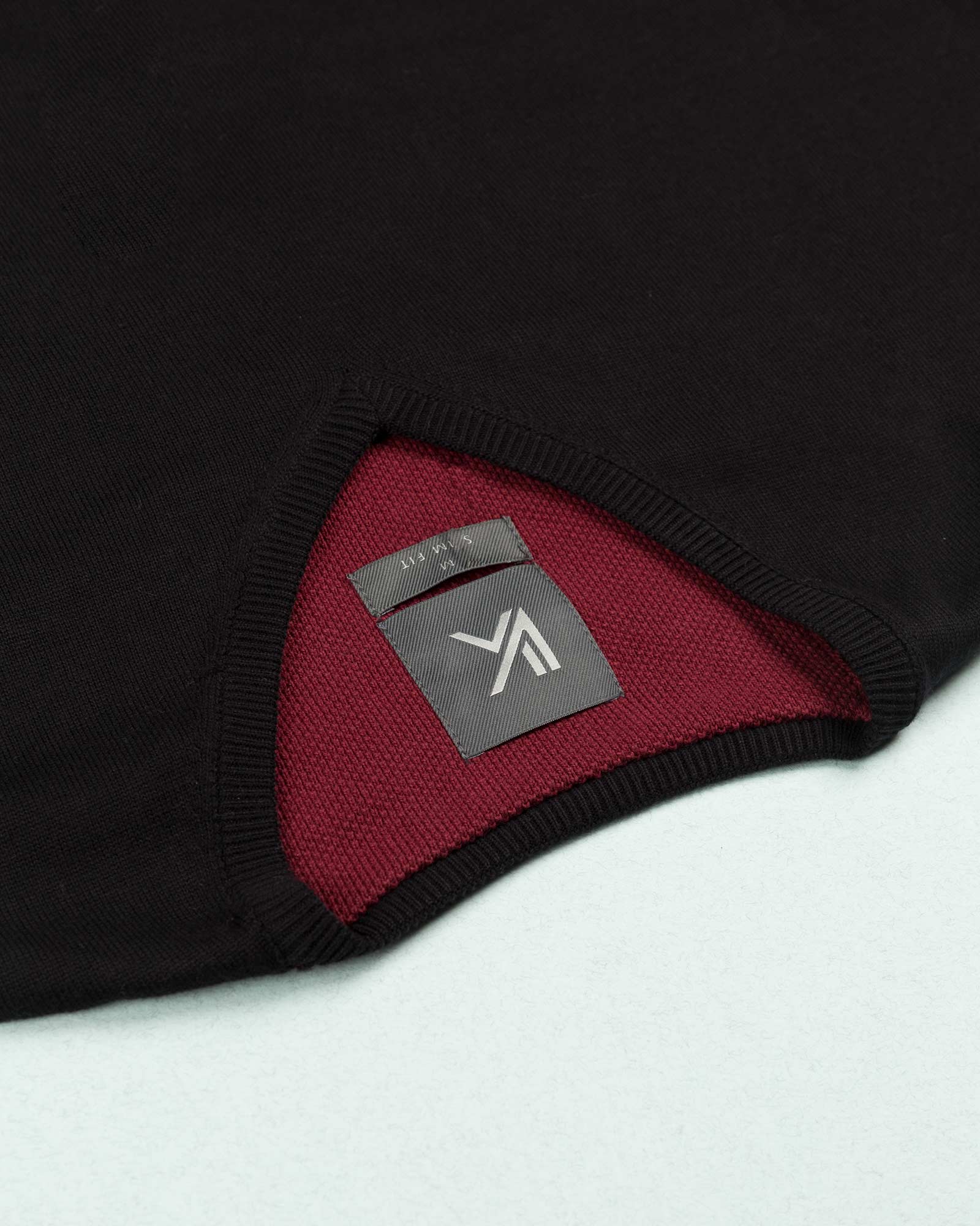 پلیور بافت مردانه 987- مشکی- یقه