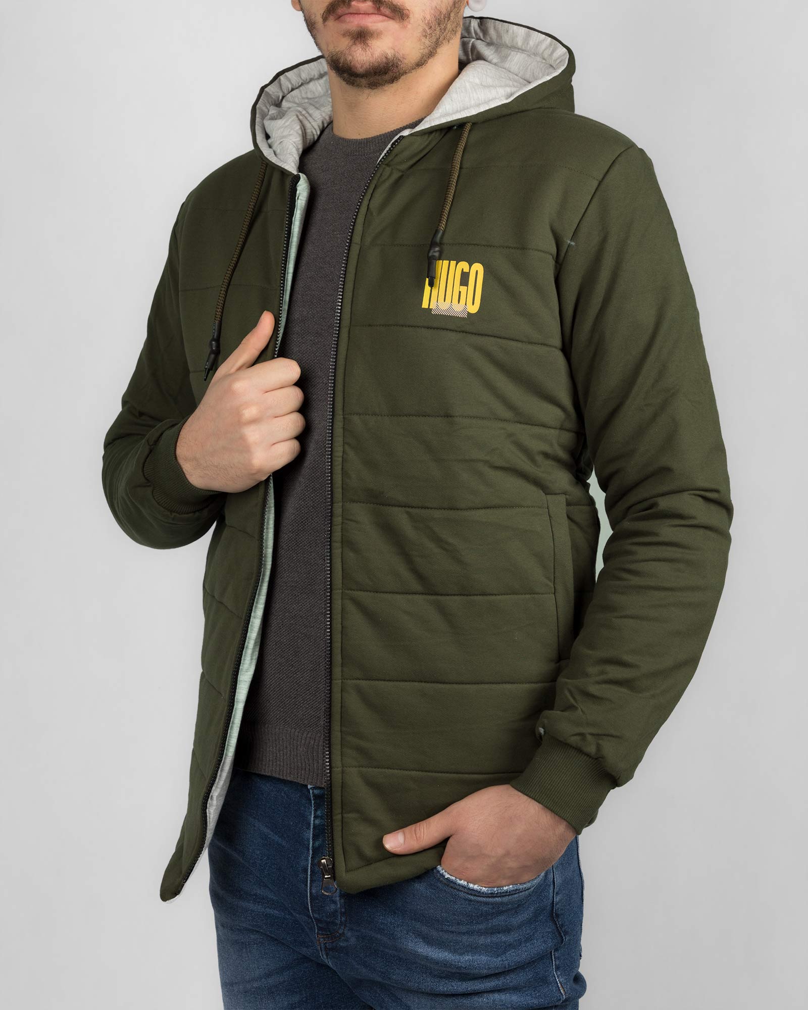 سویشرت مردانه 3334 -زیتونی سیر (3)