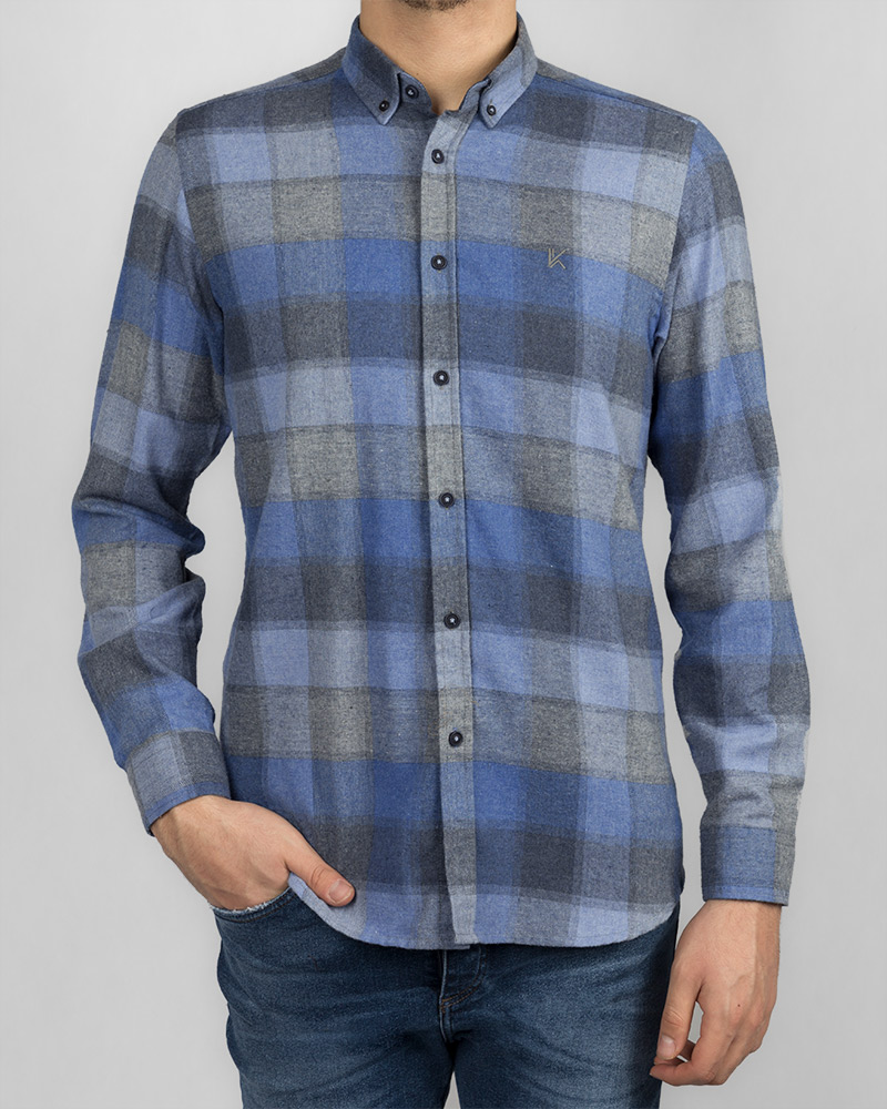 پیراهن پشمی مردانه vk99092 (6)