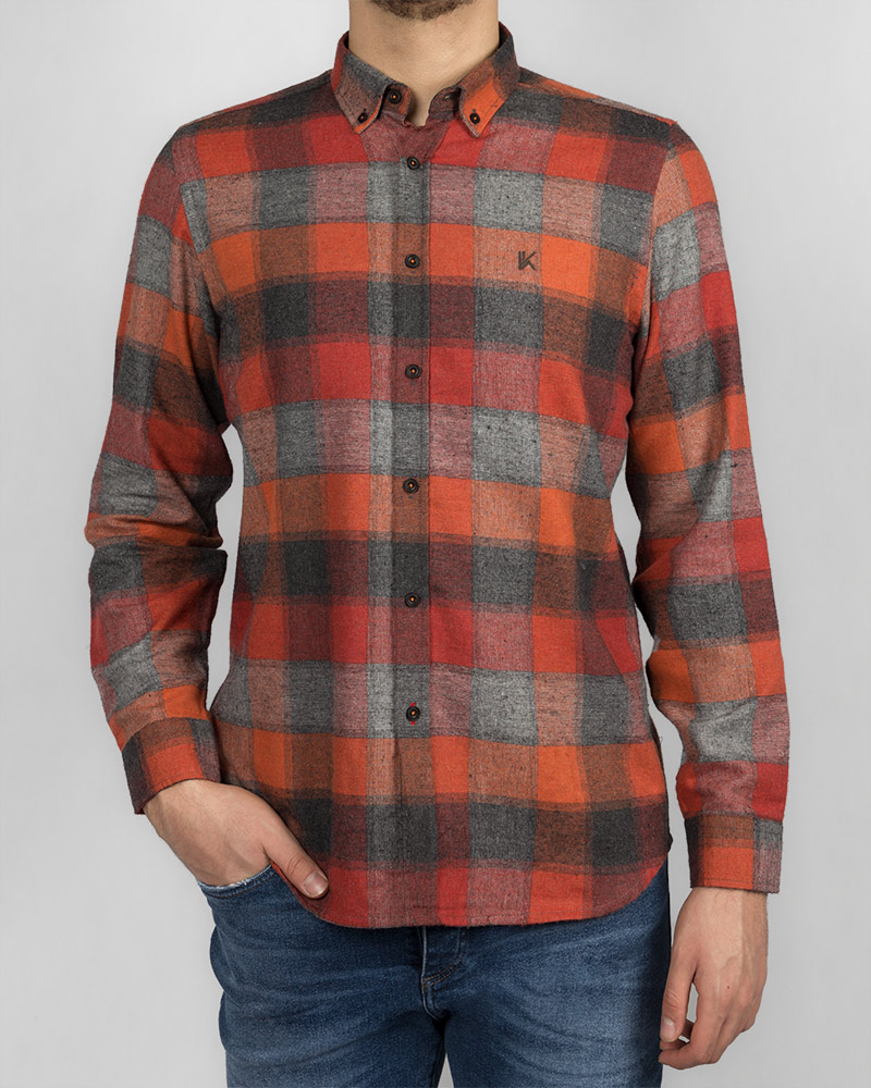 پیراهن پشمی مردانه vk99096 (7)