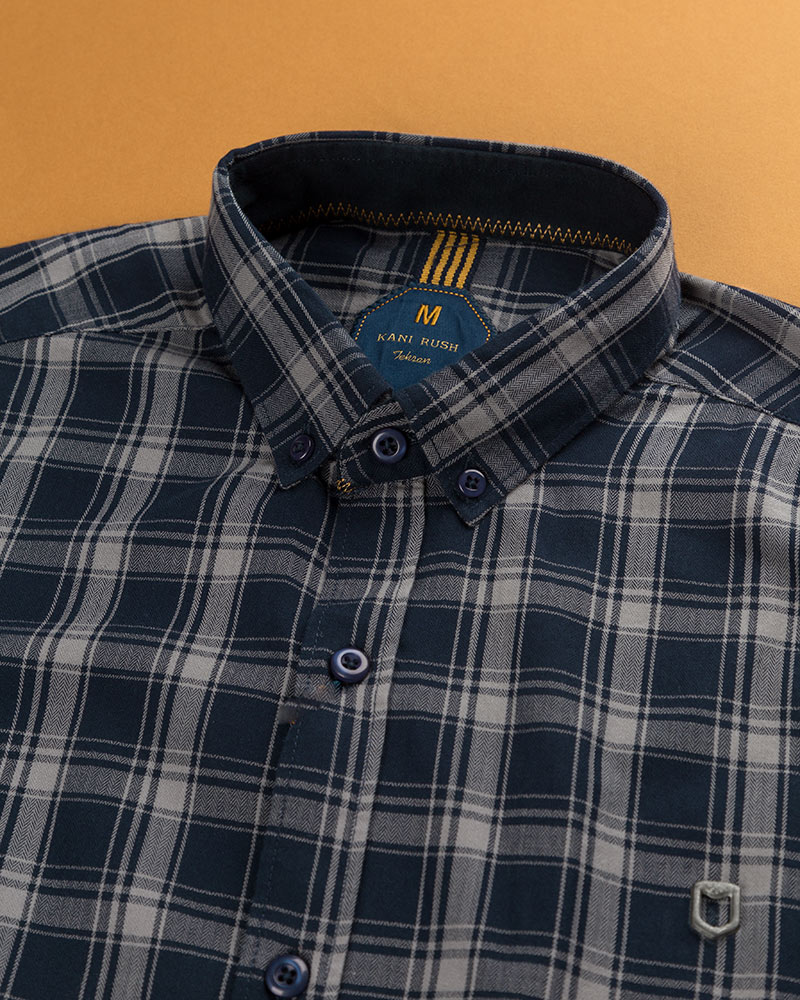 پیراهن مردانه 1295-سرمه ای (3)