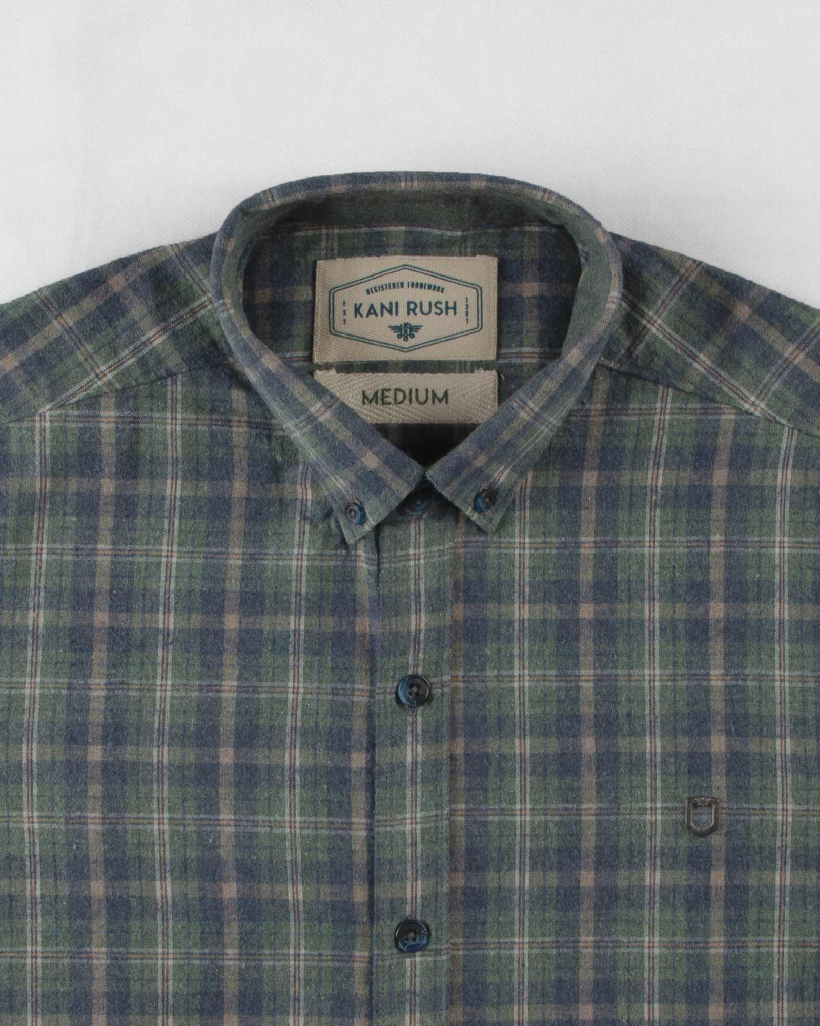 پیراهن مردانه پشمی 1348- سبز تیره (6)