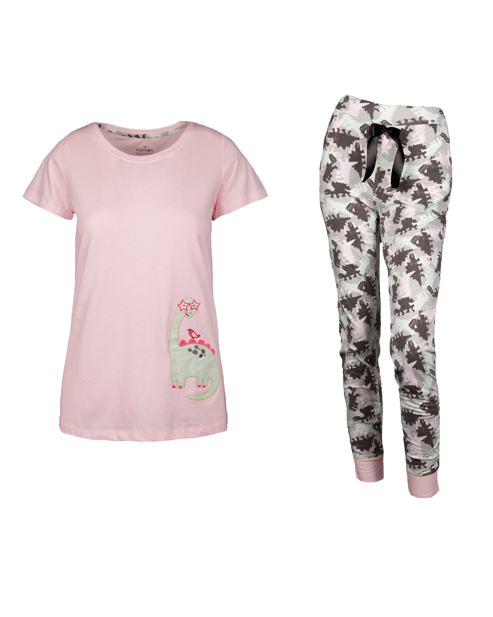 ست بلوز شلوار زنانه 0719- صورتی (17)