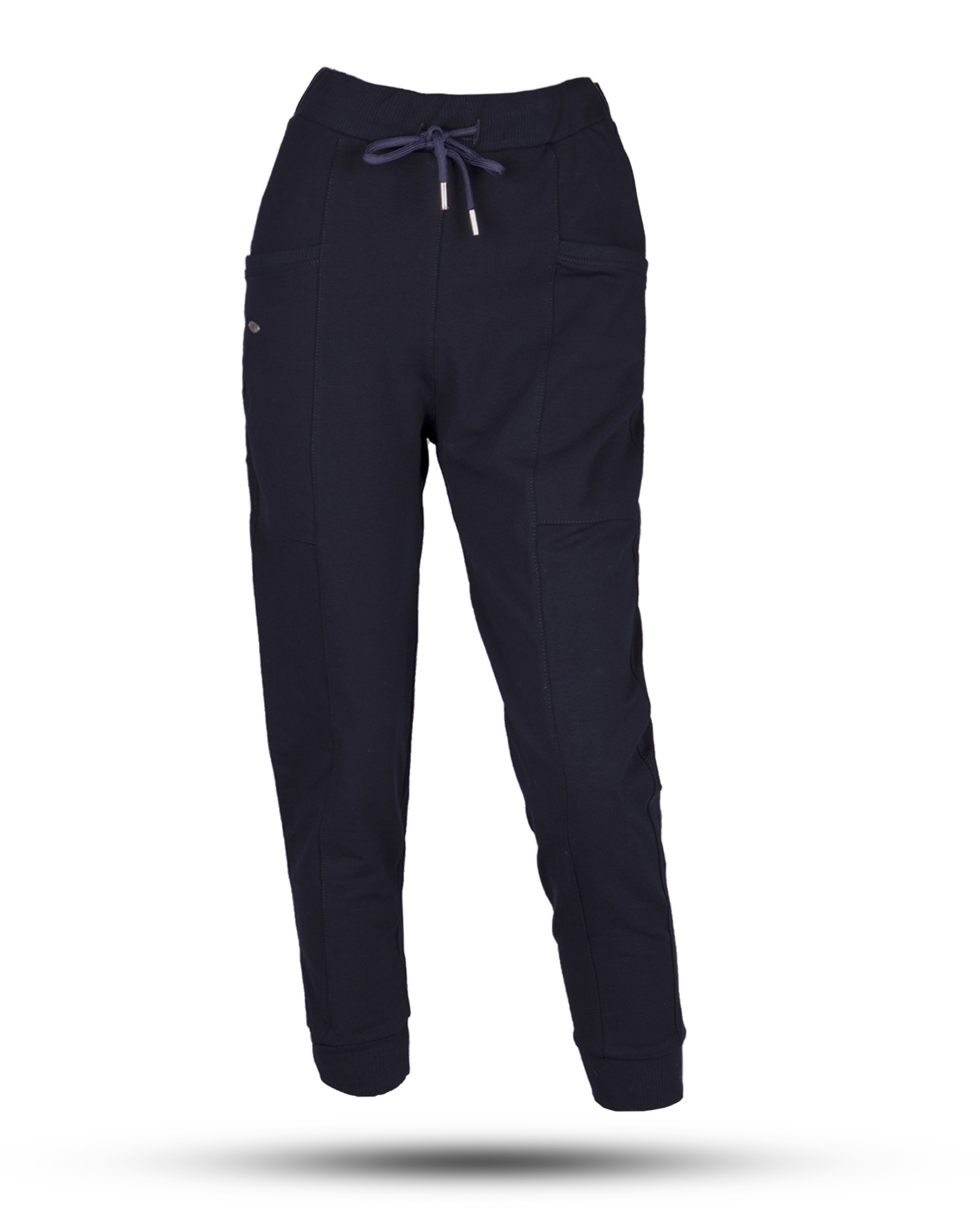 شلوار نخی زنانه 1208- سرمه ای تیره (2)