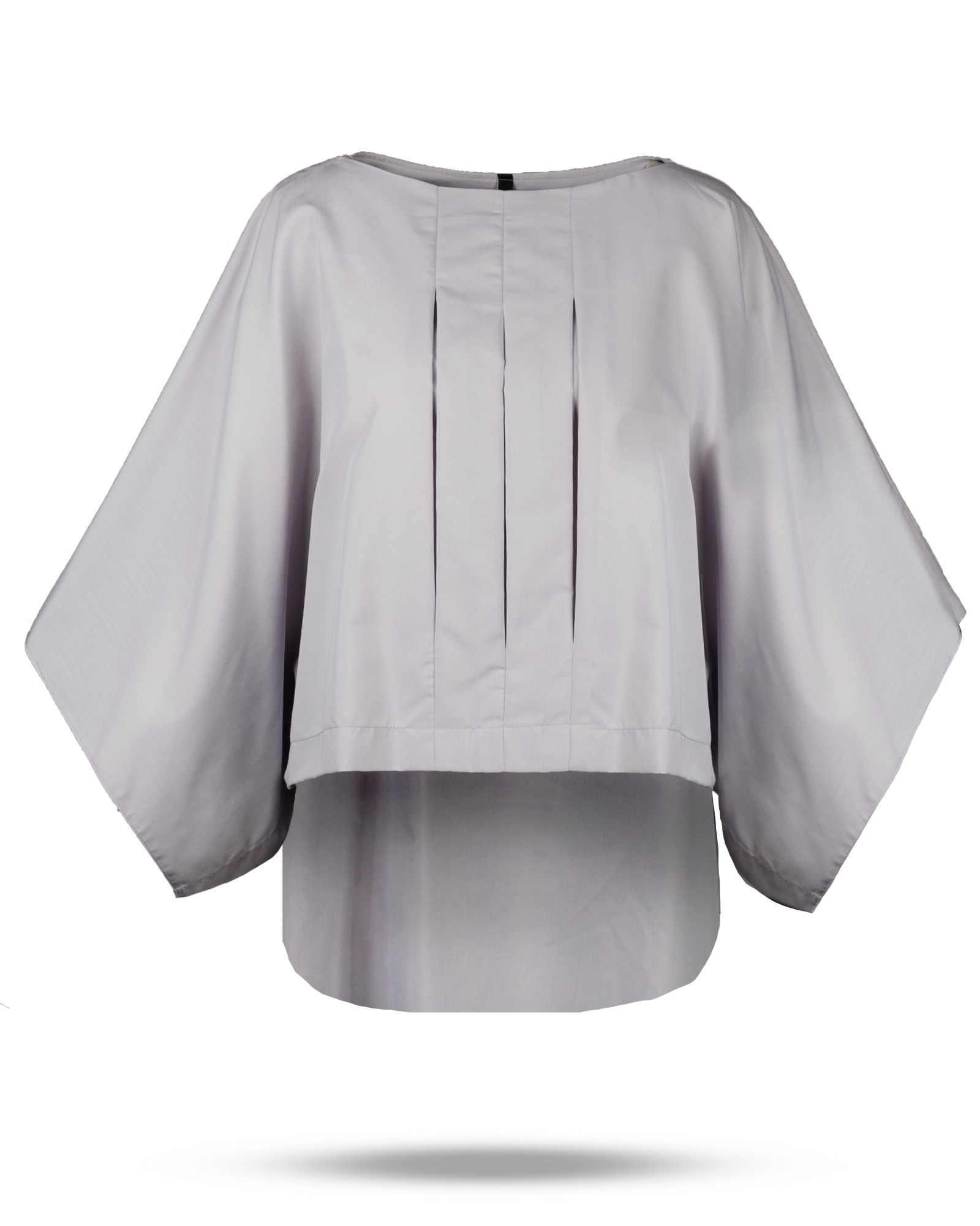 شومیز زنانه 030058- طوسی کمرنگ (1)