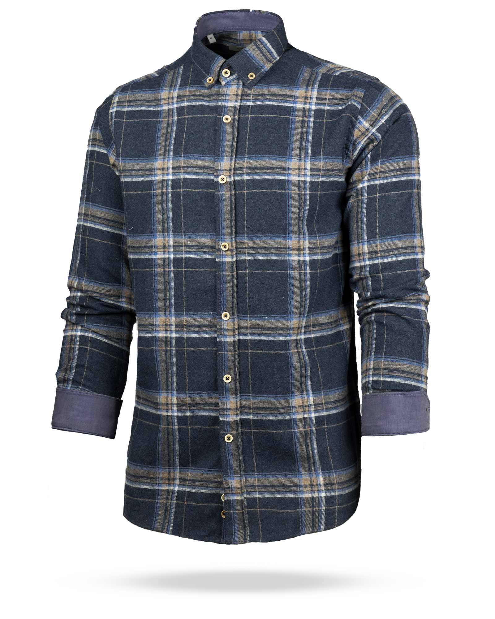 پیراهن مردانه پشمی VKRW99100- سرمه ای (2)