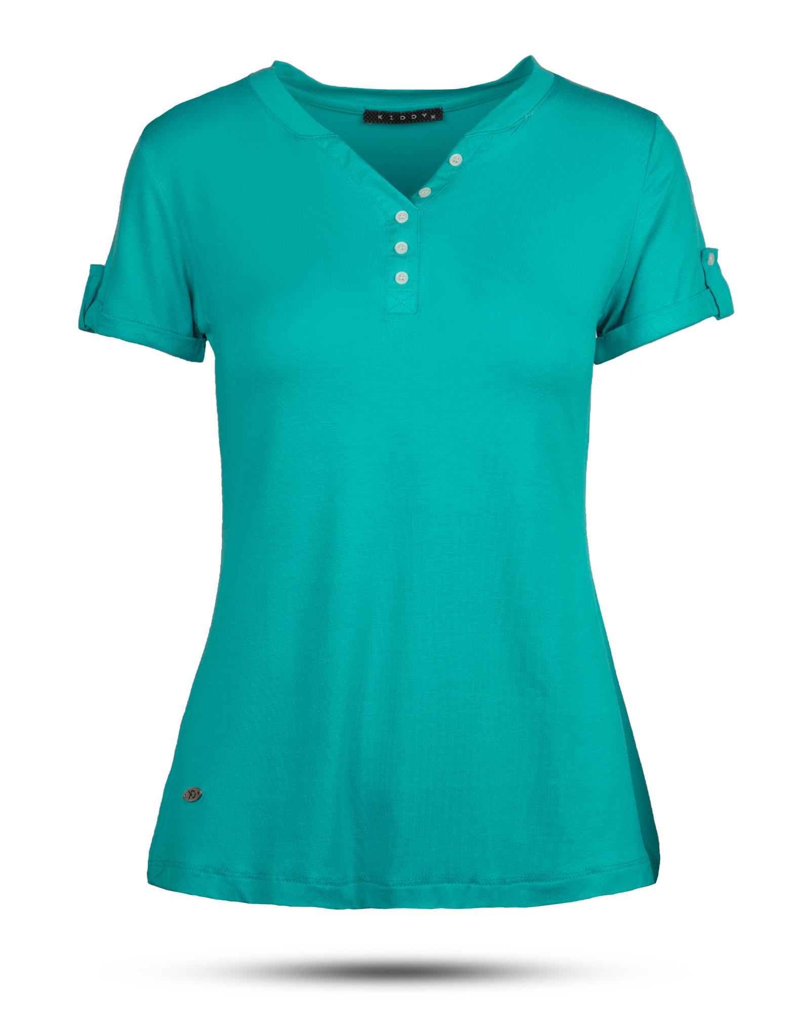 تیشرت زنانه 0848- فیروزه ای تیره (8)