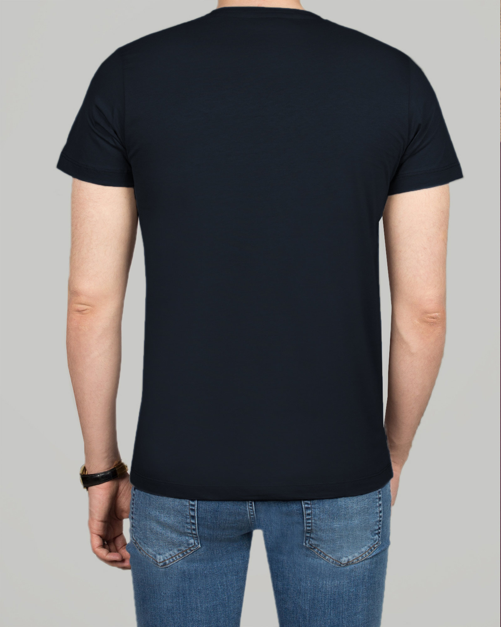 تیشرت مردانه 2350- سرمه ای تیره (2)