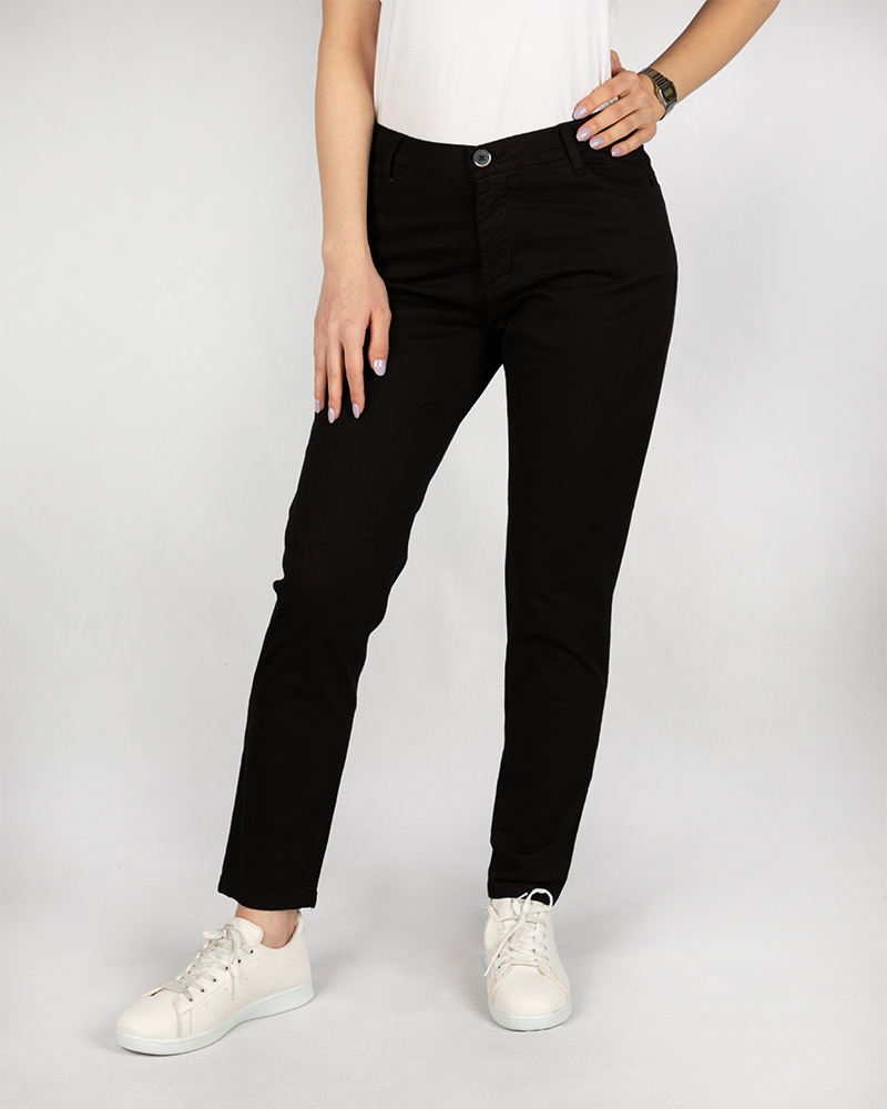 شلوار کتان زنانه vk9910023- مشکی (1)