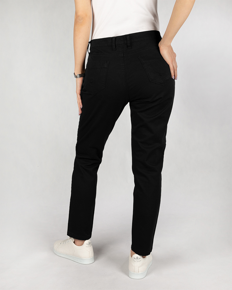 شلوار کتان زنانه vk9910023- مشکی (3)