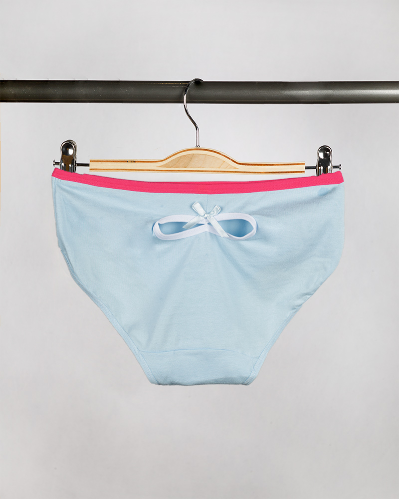 شورت زنانه W28-T4- آبی آسمانی (2)