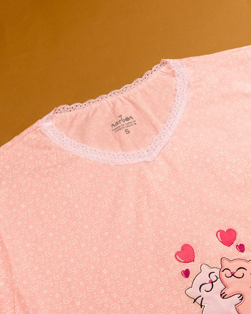 پیراهن زنانه 0818- صورتی (5)