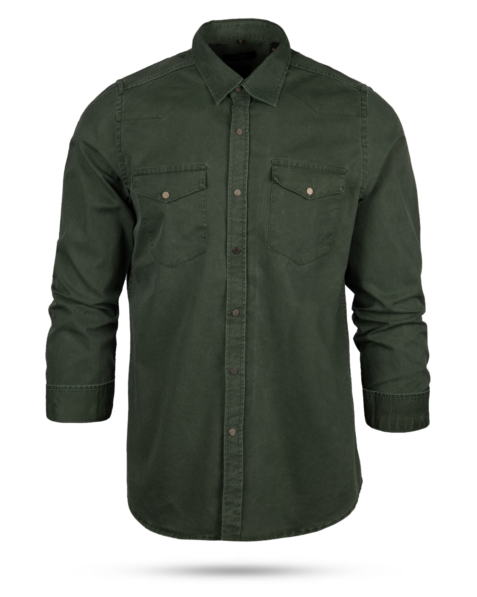 پیراهن مردانه VK991604- سبز تیره (2)