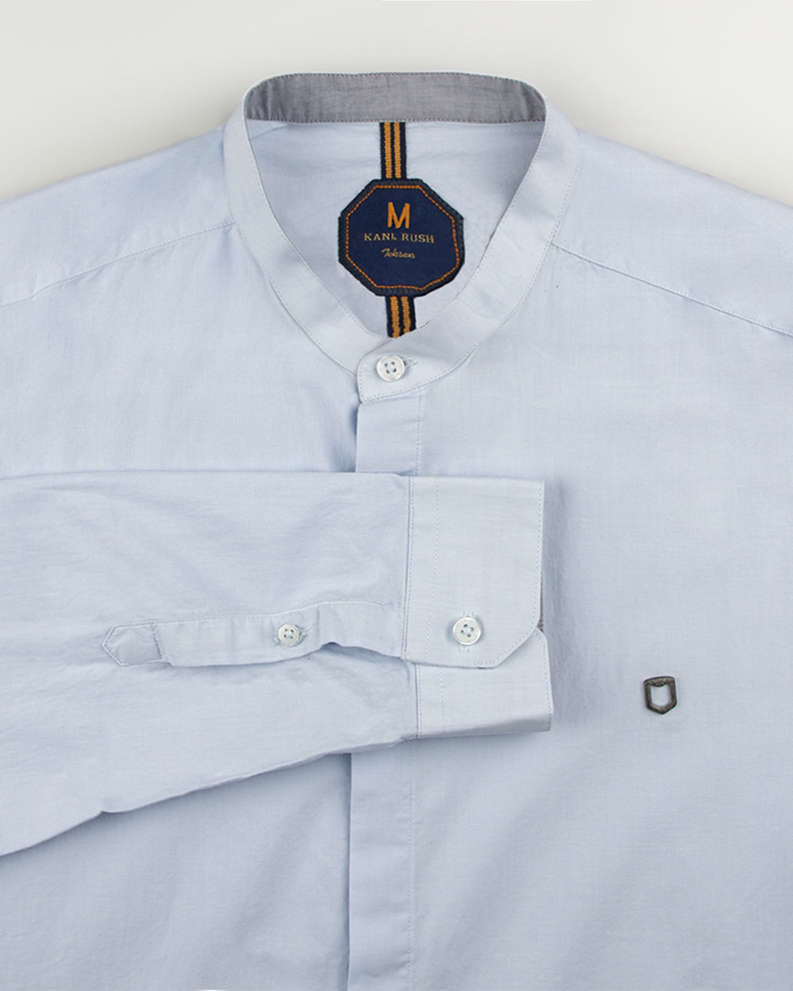 پیراهن نخی مردانه 1197- آبی یخی (33)