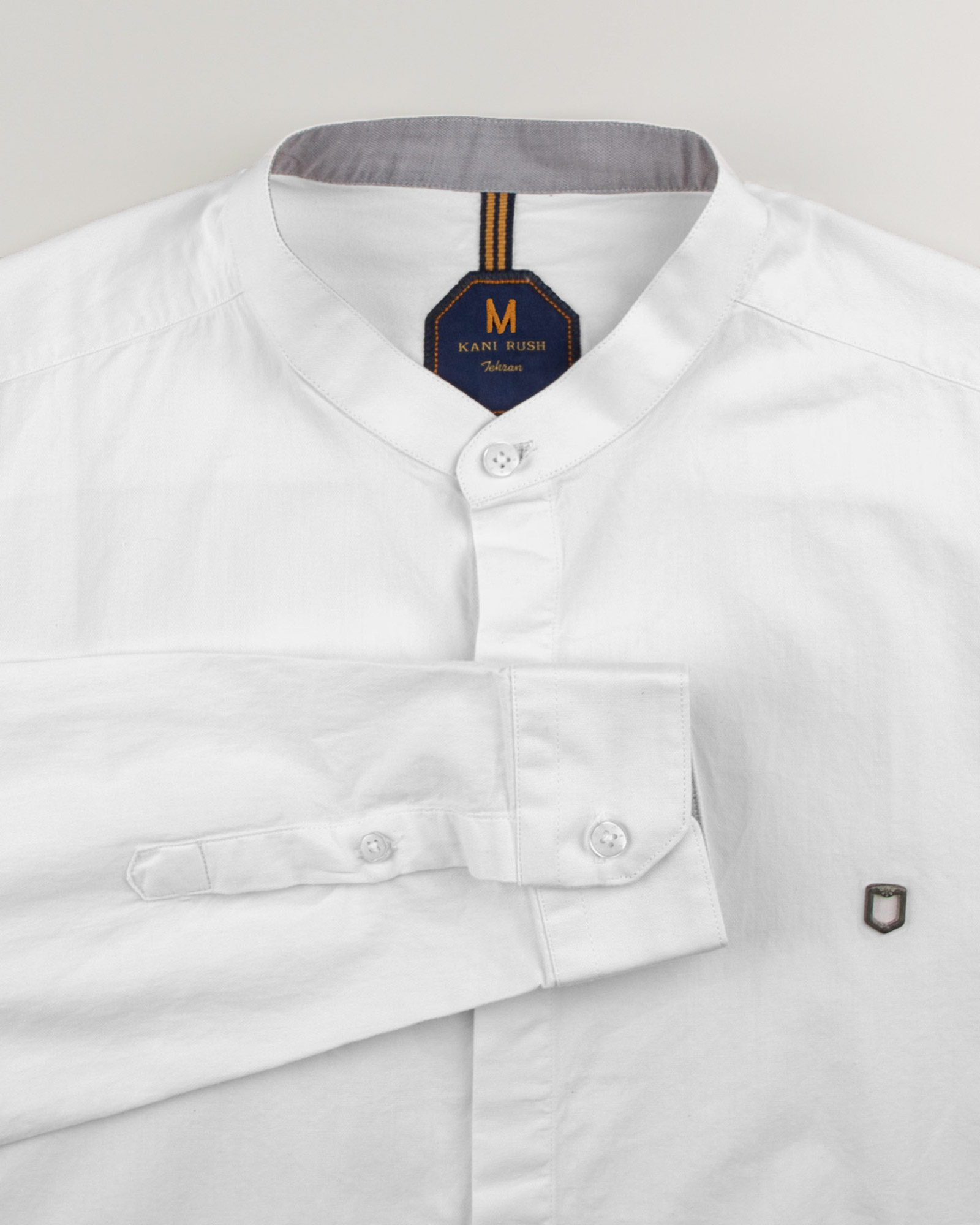 پیراهن نخی مردانه 1197- سفید (11)