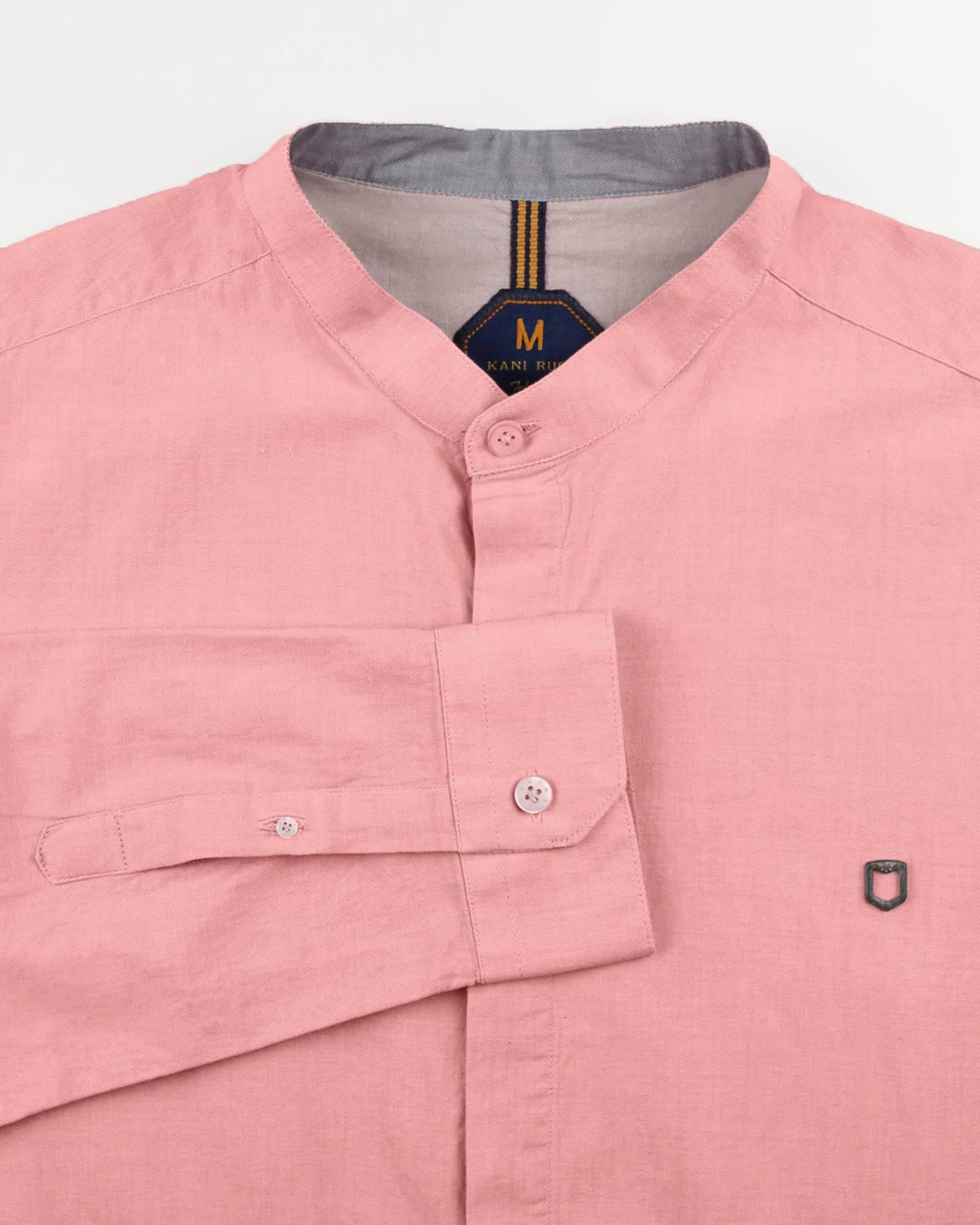 پیراهن نخی مردانه 1197- صورتی تیره (22)