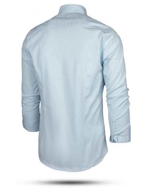 پیراهن کتان مردانه VK9915- آبی یخی (1)