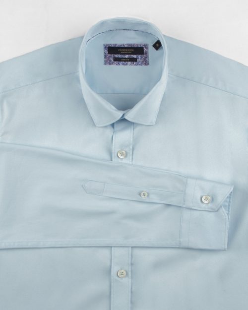 پیراهن کتان مردانه VK9915- آبی یخی (2)