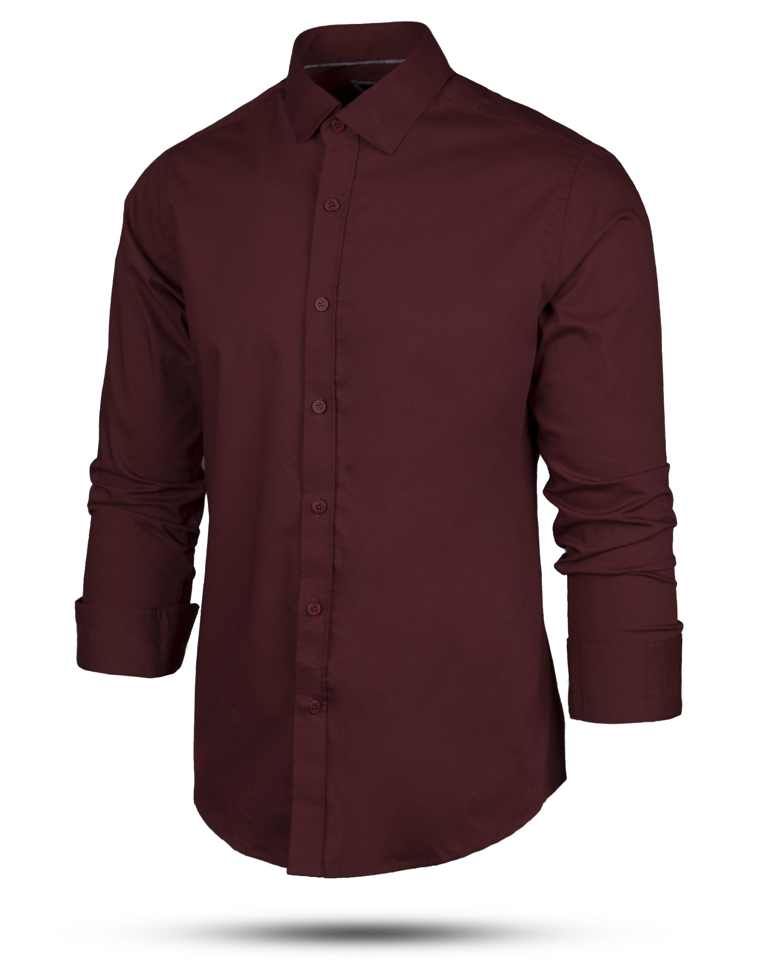 پیراهن کتان مردانه VK9915-عنابی (3)